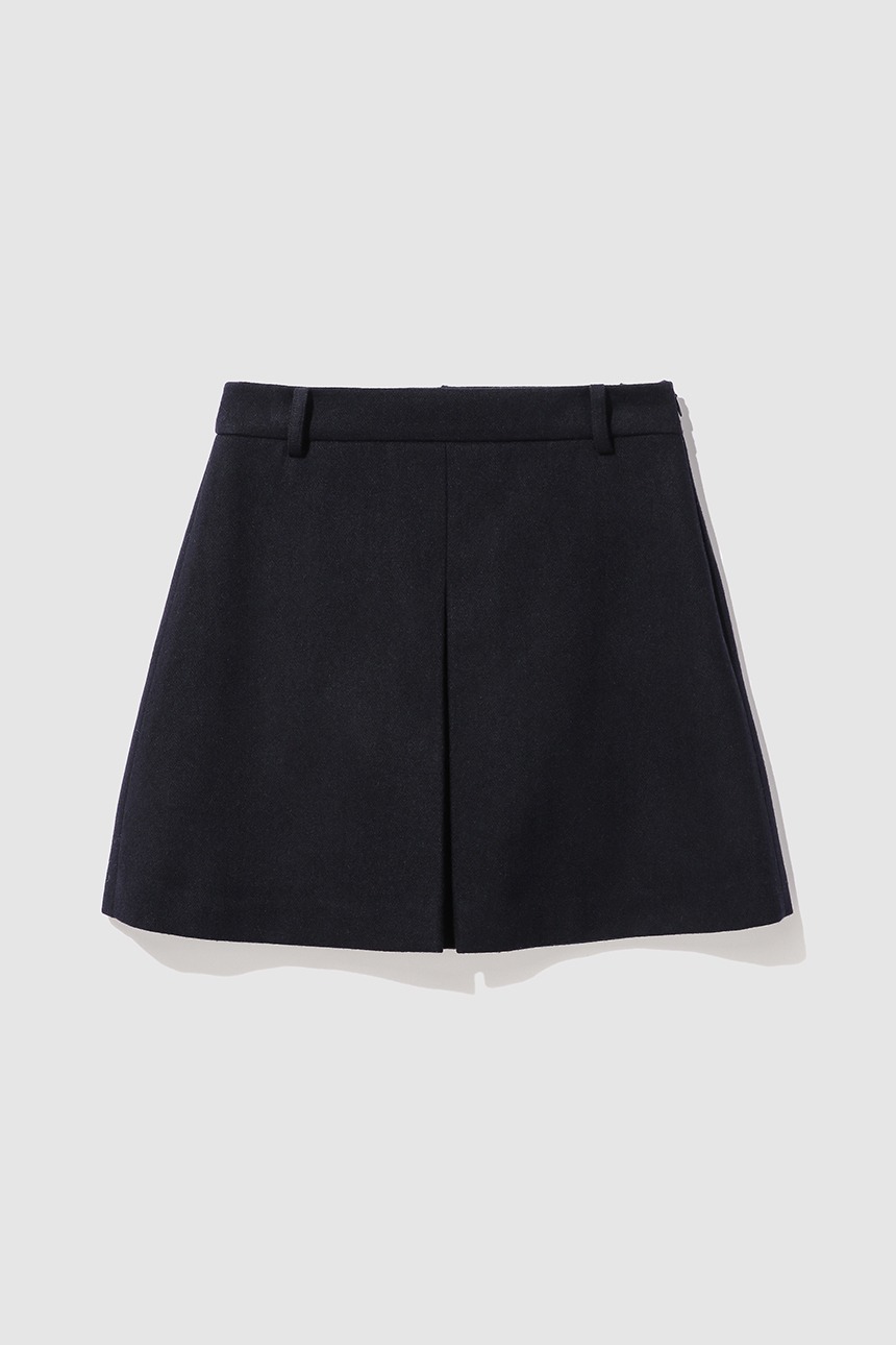 [김태리 착용]MAILI A-line wool skirt (Dark navy)