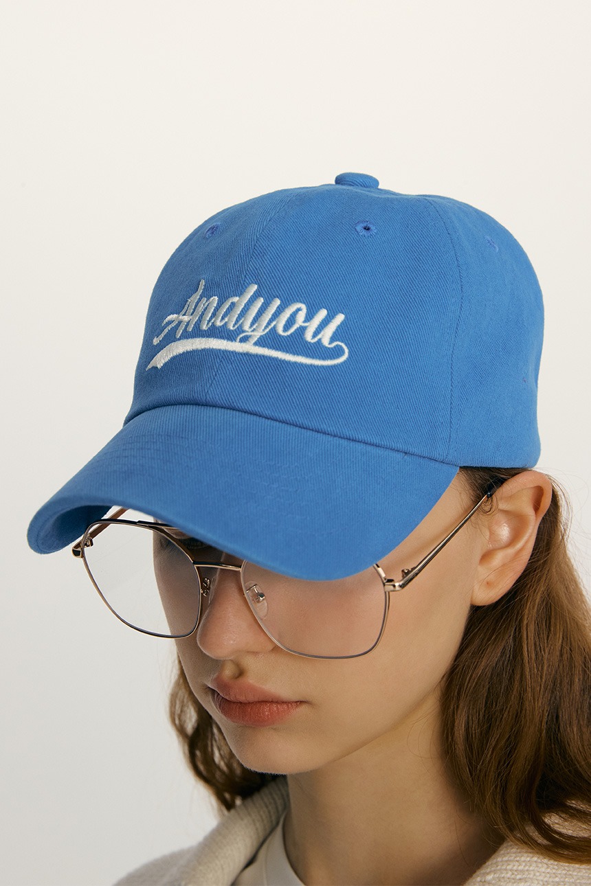 SEONYUDO Basic logo ball cap (Blue)