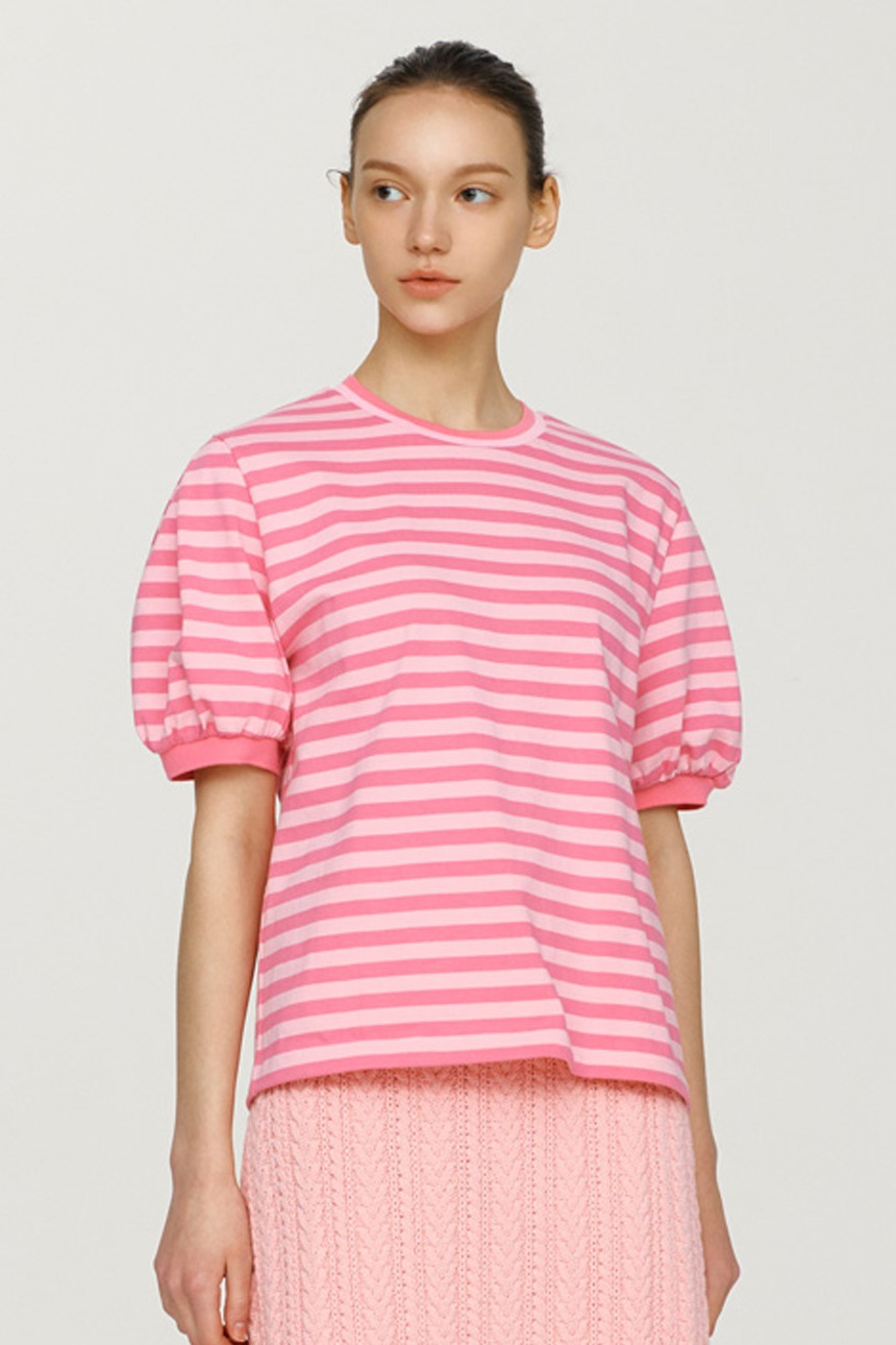 [6/22 예약배송]LAHAINA Stripe T-shirt (Pink)