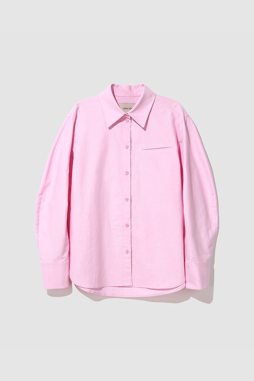 [4/5 예약배송]WATERLOO Volume sleeve shirt (Pink)