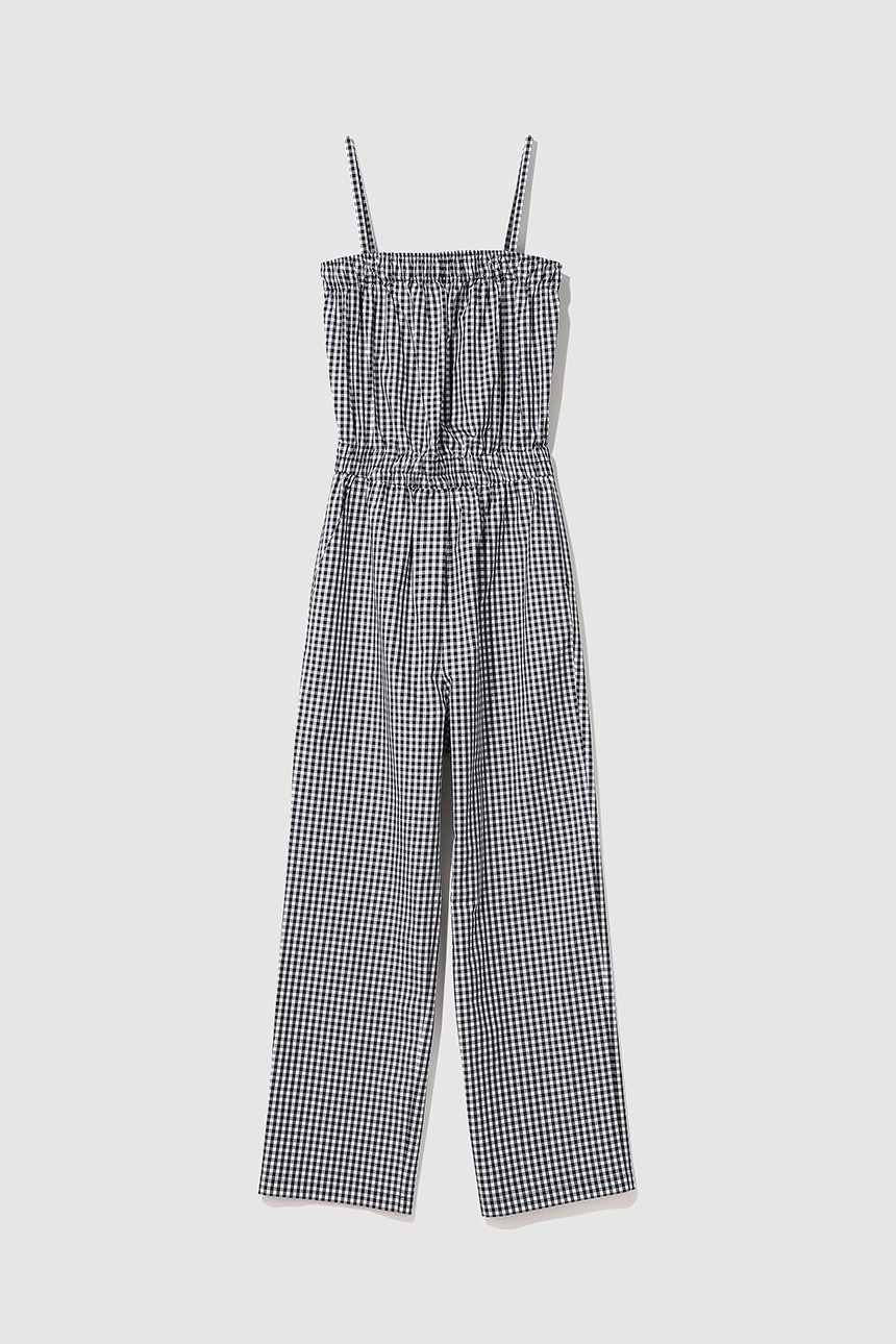 ZABLAN Tube jumpsuit (Black gingham check)