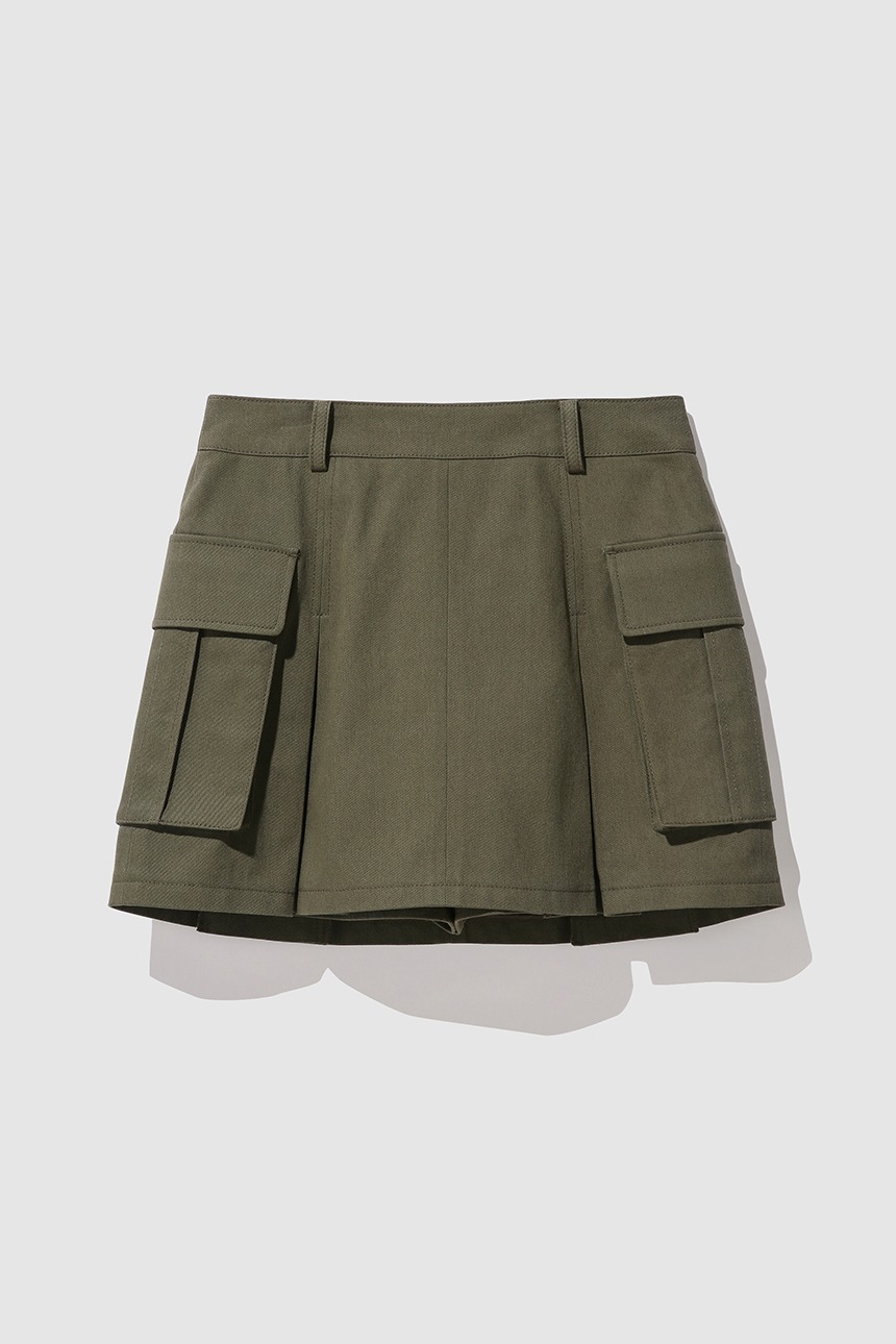 COLOSSEUM Cargo mini skirt (Khaki)