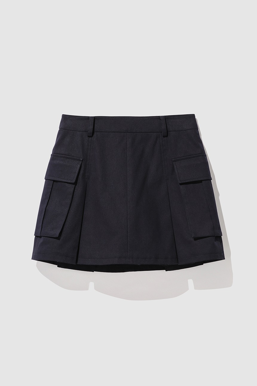 COLOSSEUM Cargo mini skirt (Navy)