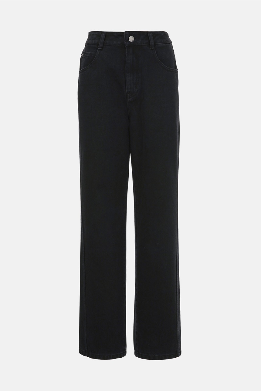 [윤아, 김나영 착용]ANNAPURNA Relaxed fit denim pants (Black)