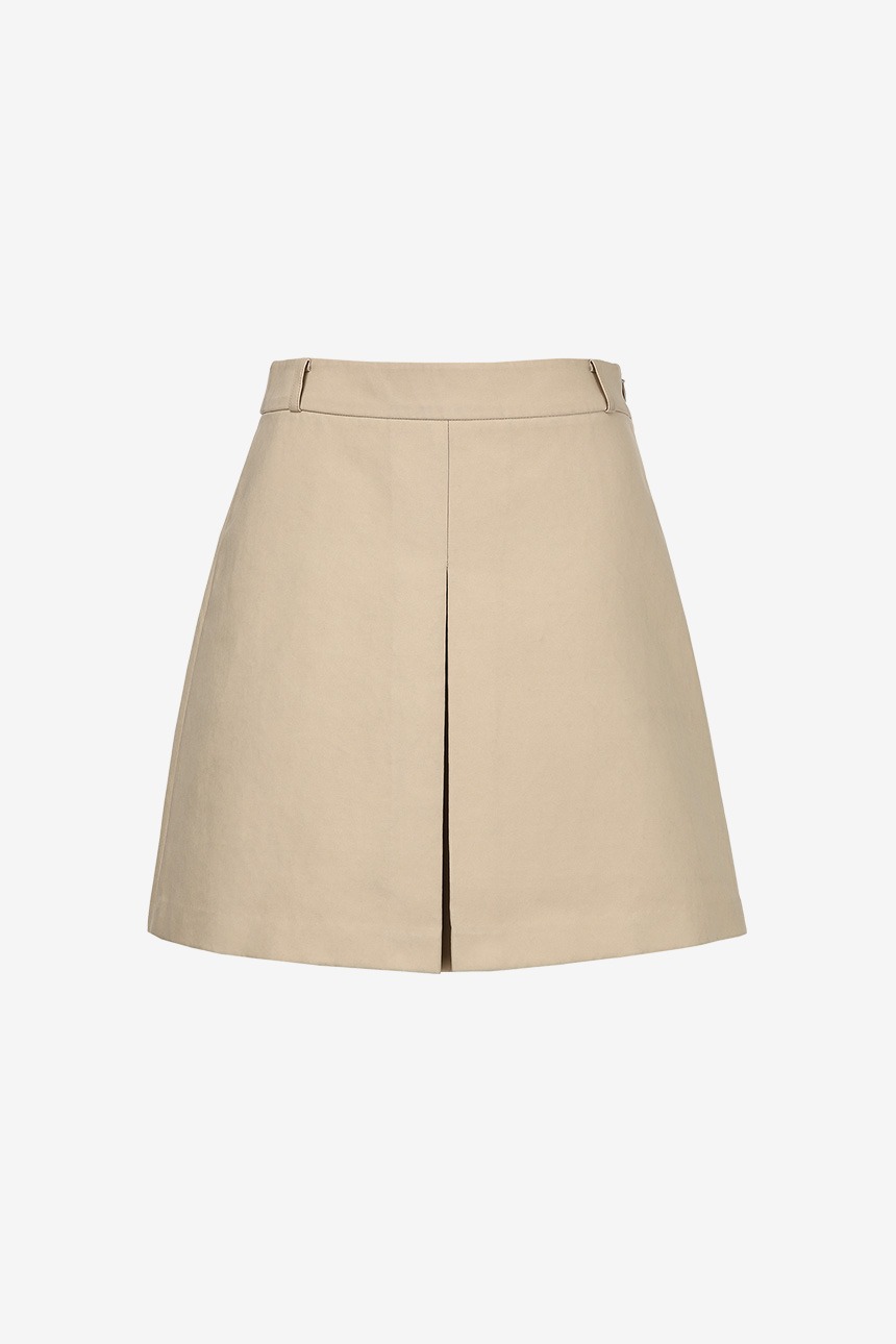 [이다희 착용]MAILI A-line skirt (Beige)