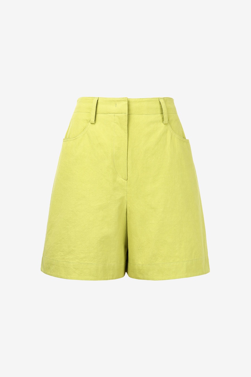 [하지원 착용]PUPUKEA High-rise shorts (Lime)