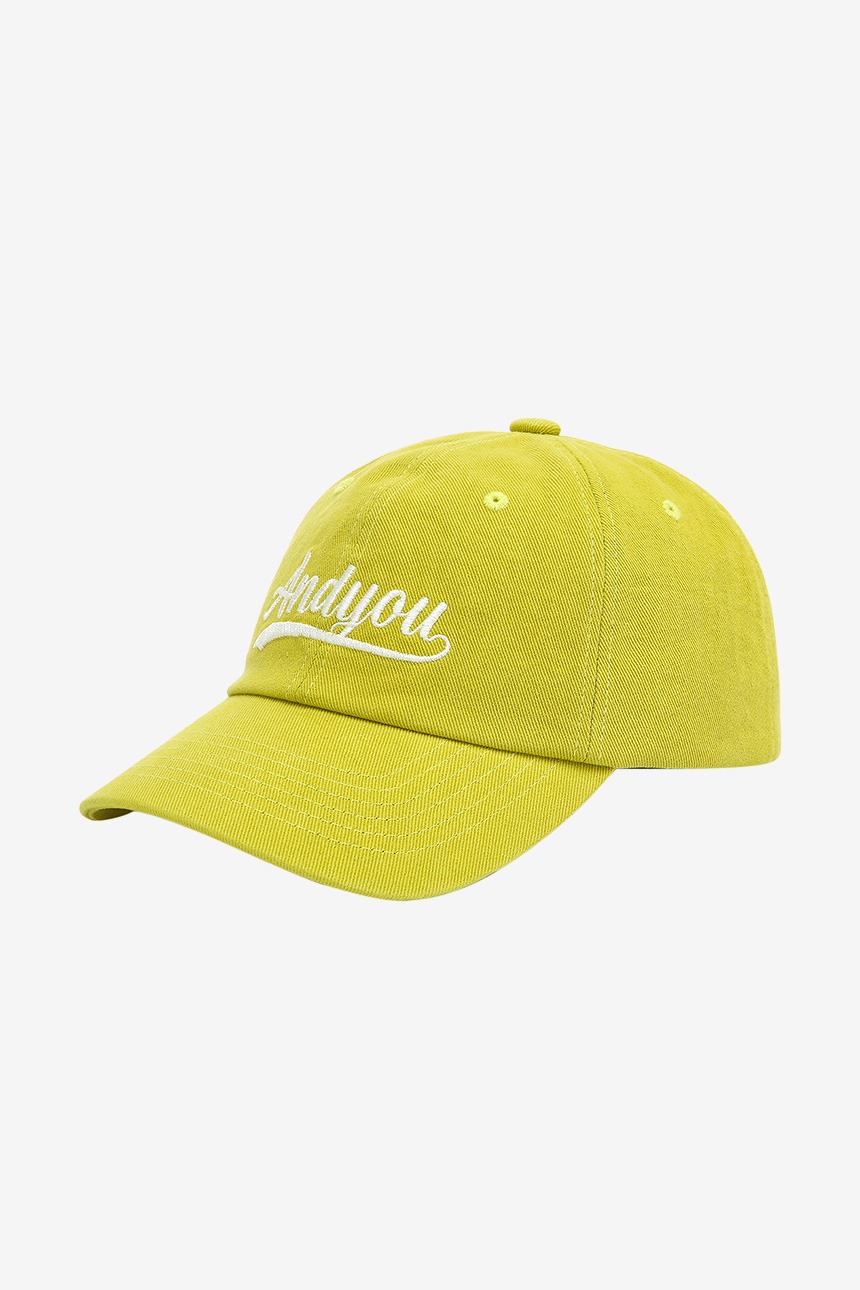 SEONYUDO Basic logo ball cap (Lime)