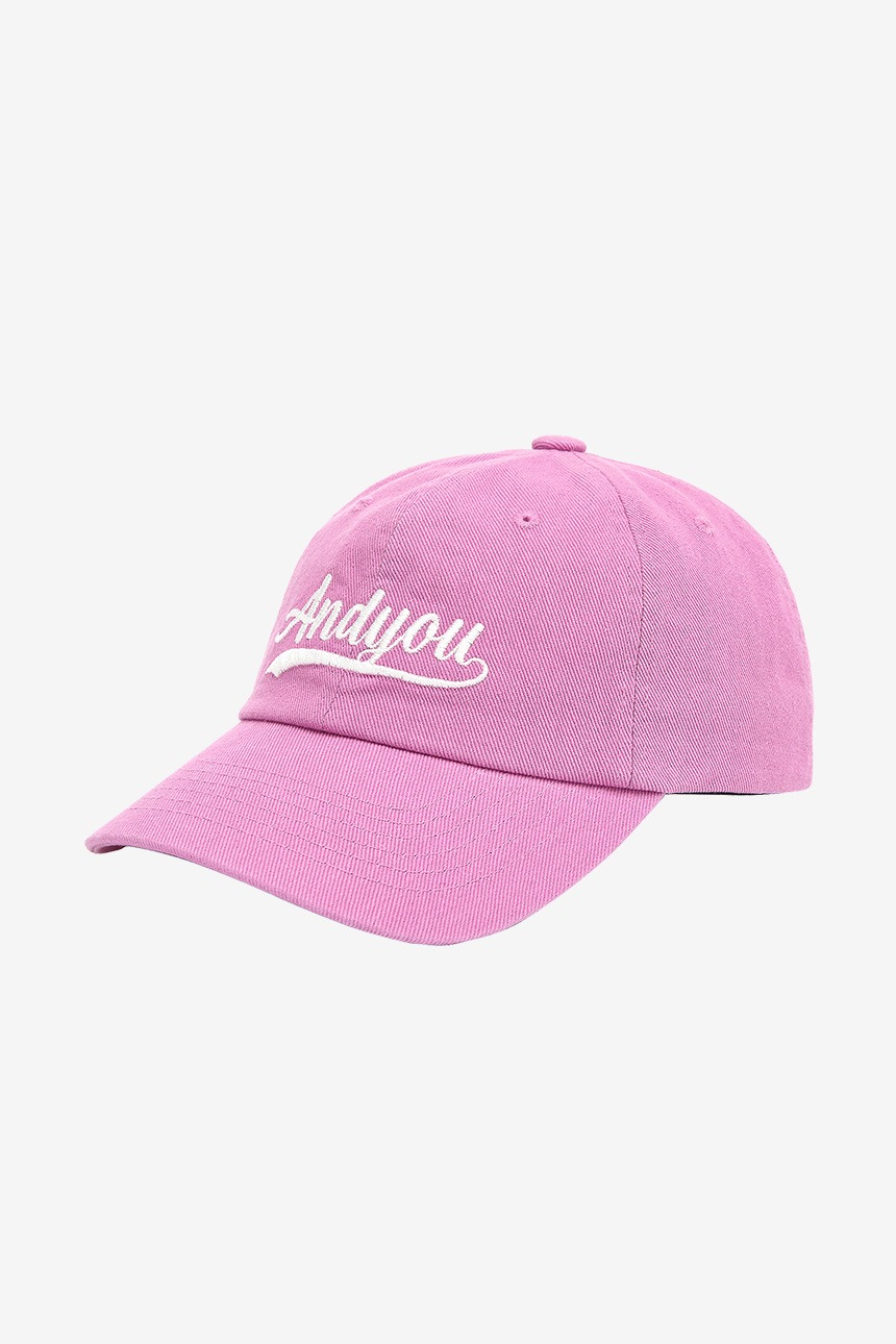 SEONYUDO Basic logo ball cap (Thulian pink)