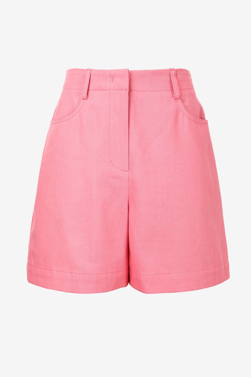 PUPUKEA High-rise shorts (Flamingo pink)