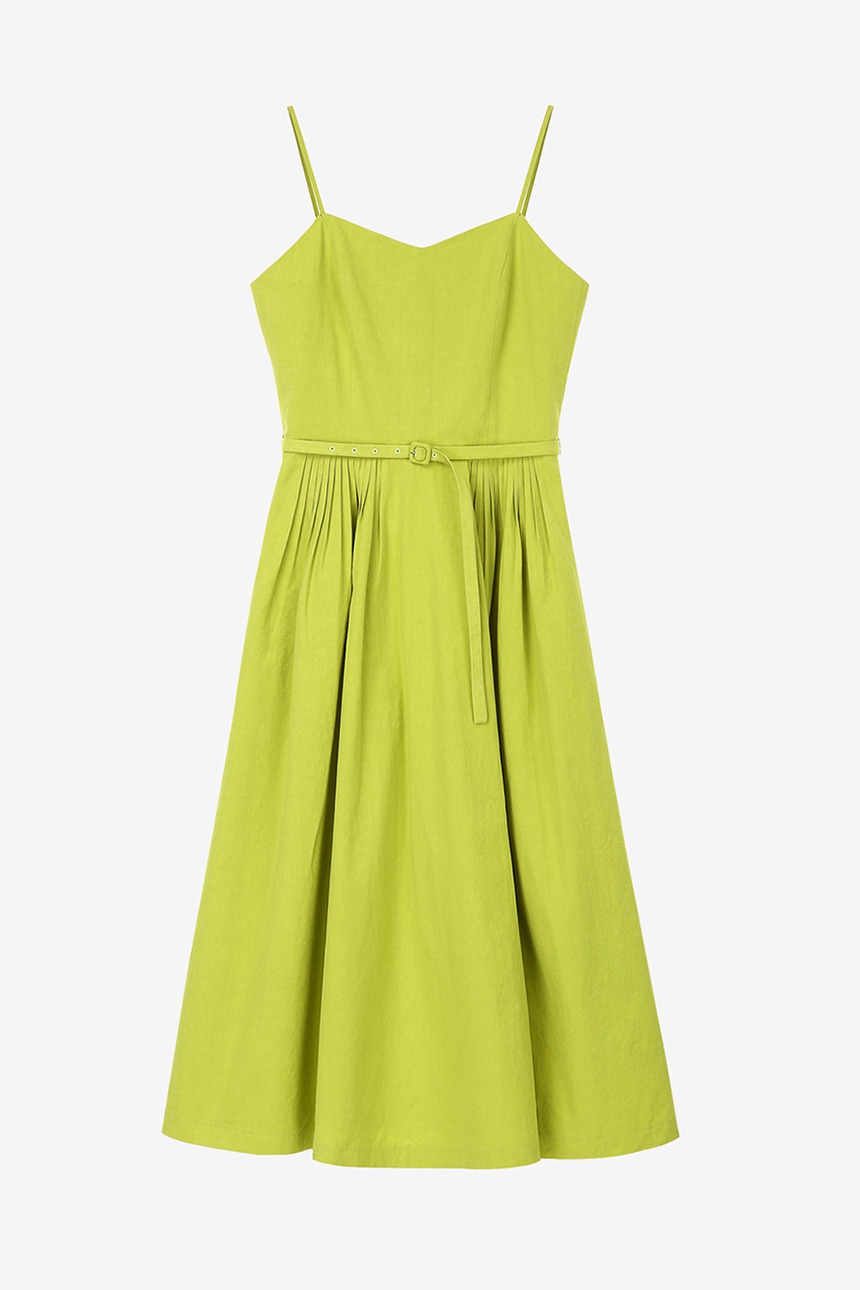 SAGYE Flare camisole dress (Lime)