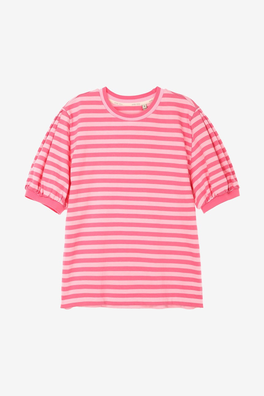 [6/22 예약배송]LAHAINA Stripe T-shirt (Pink)
