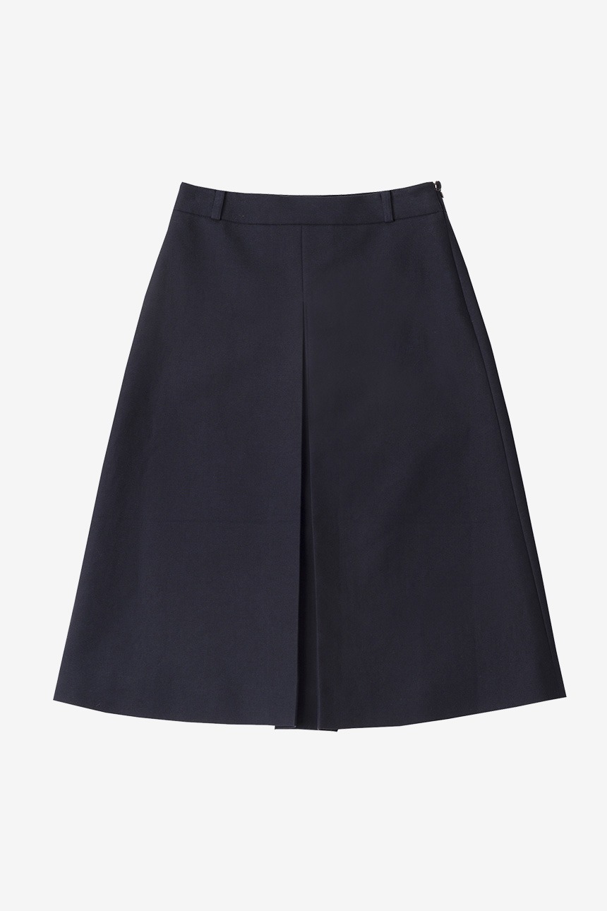 FENCHURCH A-line midi skirt (Navy)