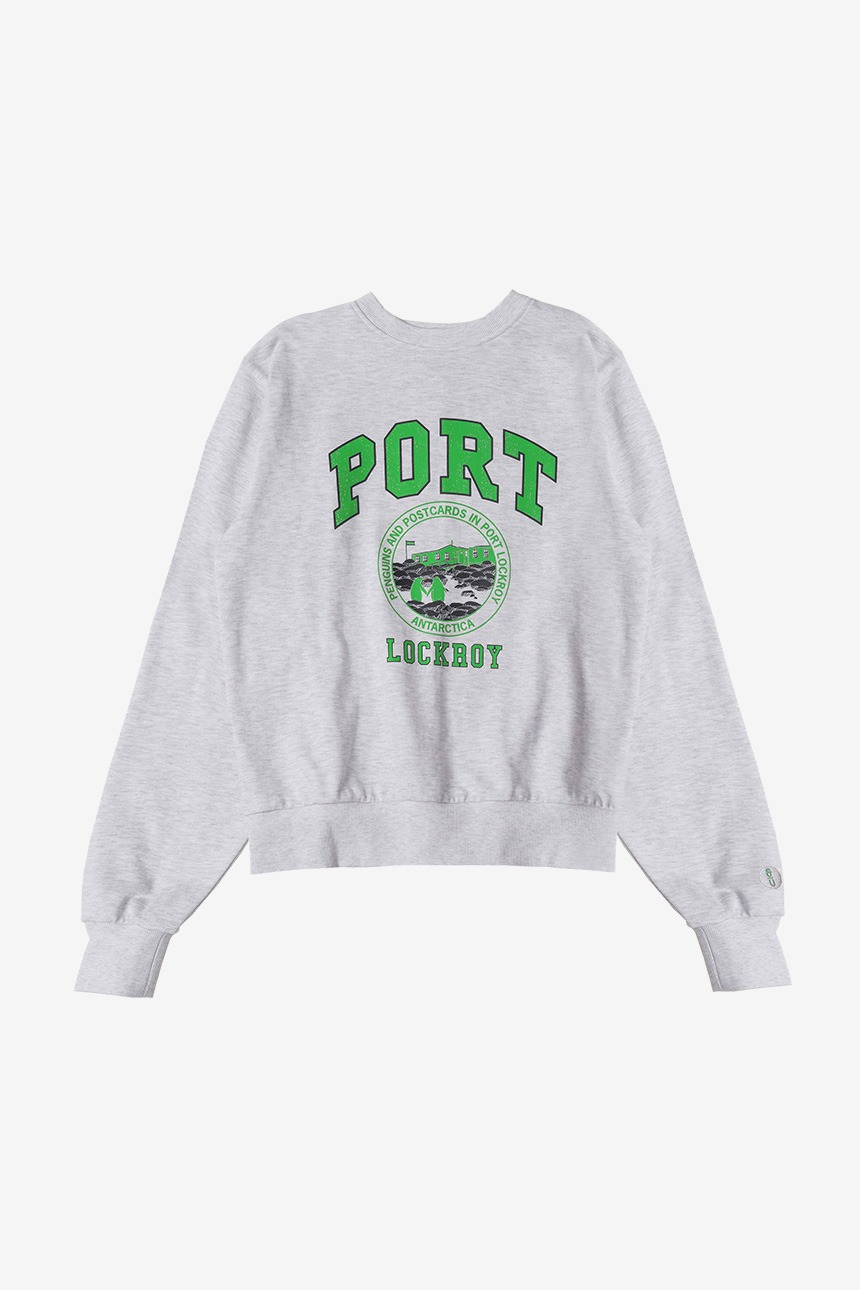 [김세정, 하윤경 착용]PORT LOCKROY City artwork sweatshirt (Melange gray)