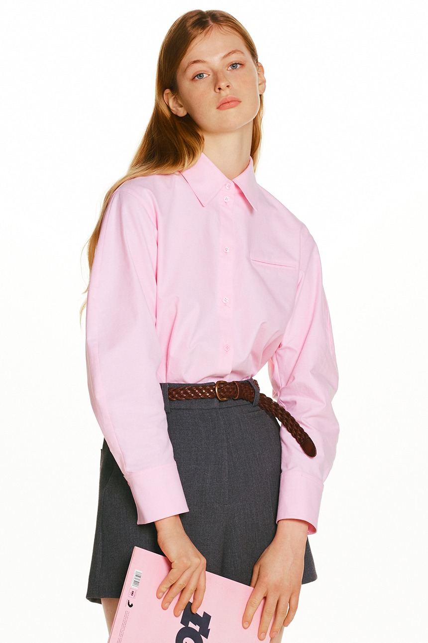 WATERLOO Volume sleeve shirt (Pink)