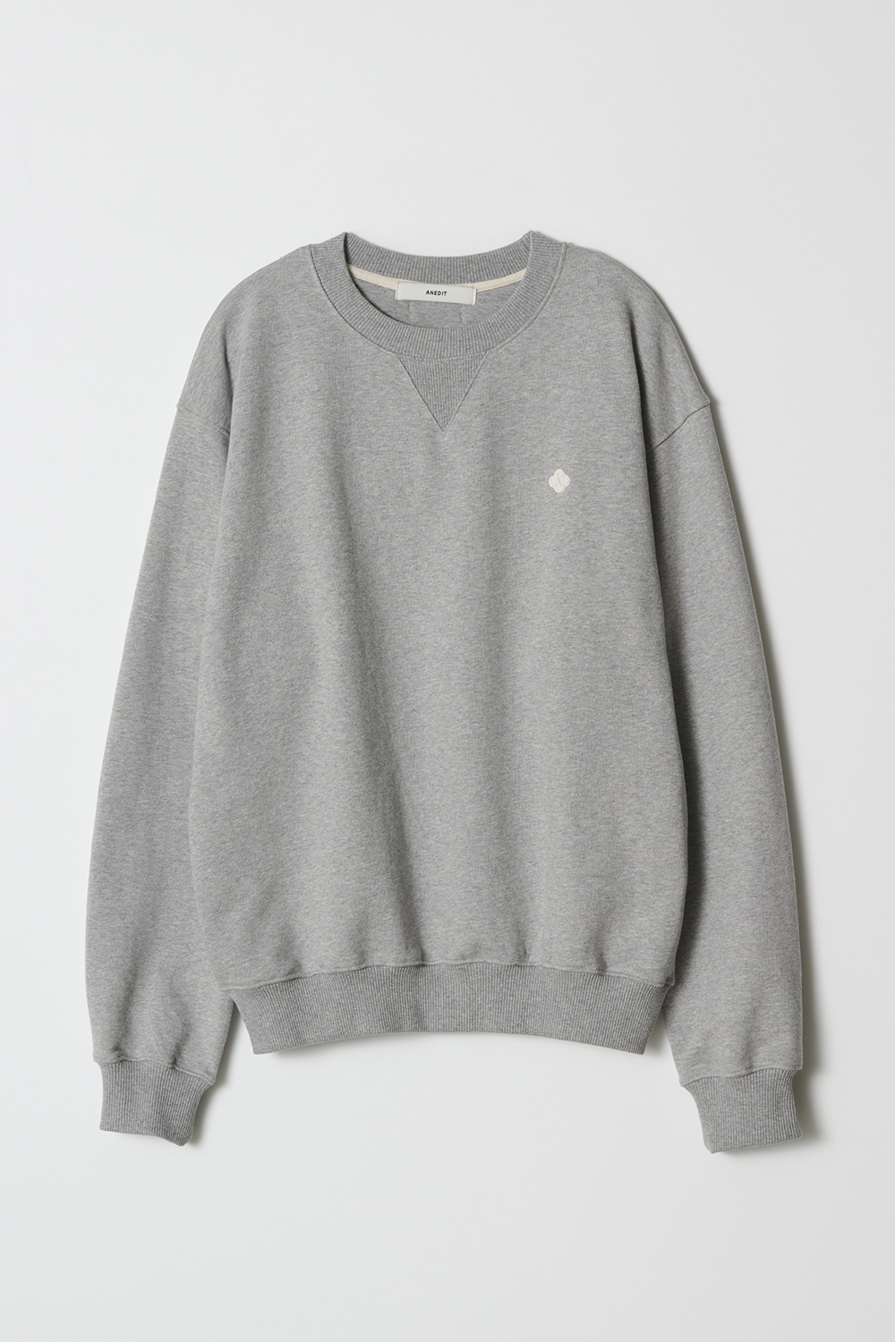 A Signature loosefit Sweatshirt_Melange Grey