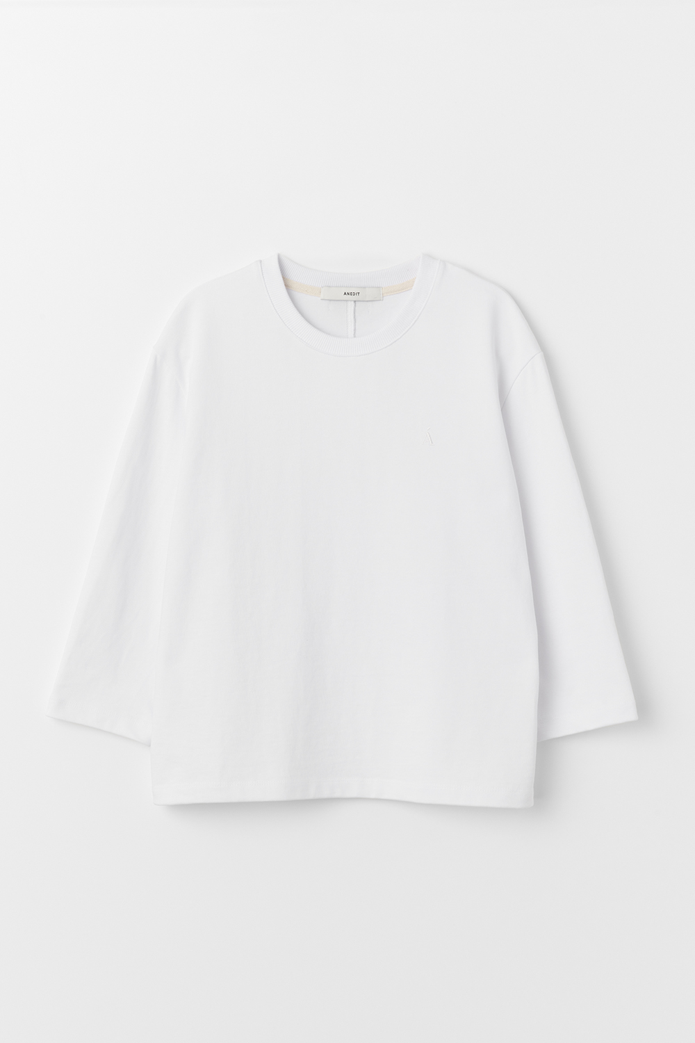 L 3/4 Sleeve Tshirt_White