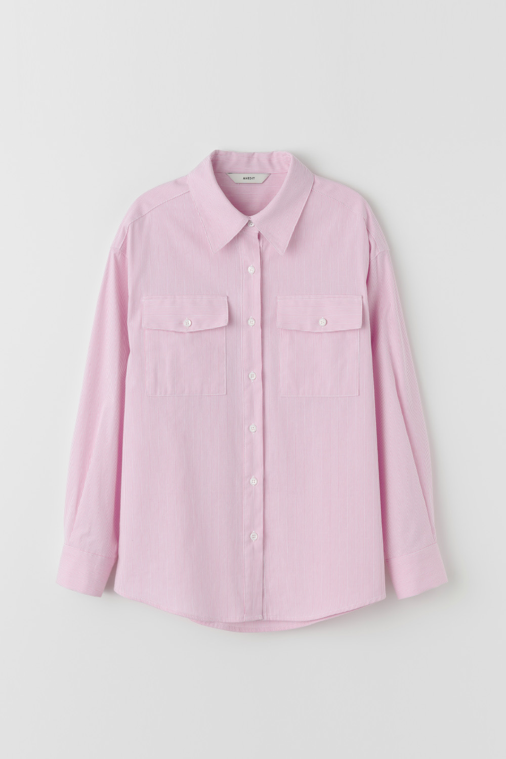Stripe Pocket Point Shirt_Pink