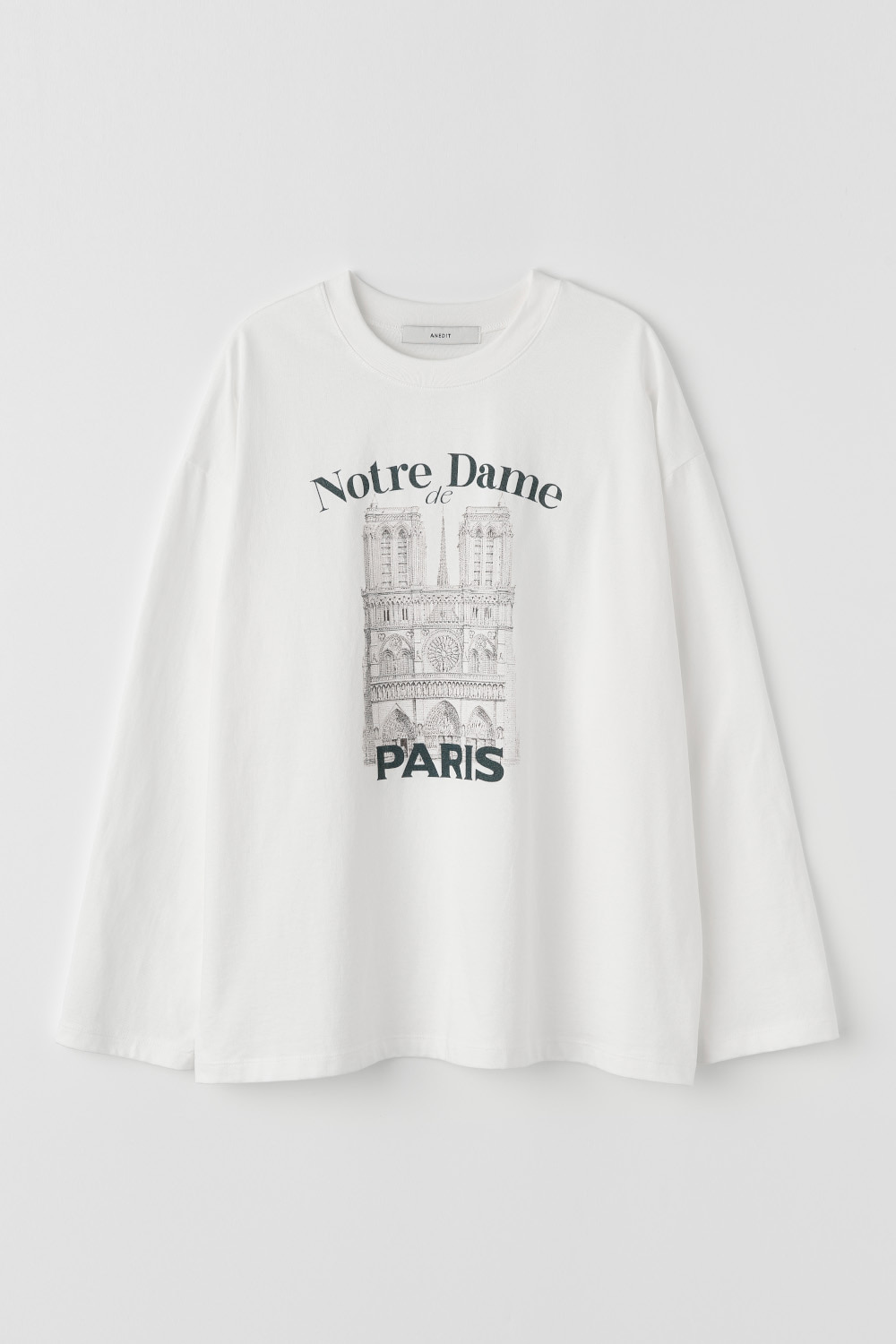 [3/15예약배송]Notre Dame Long Sleeve Tshirt_White