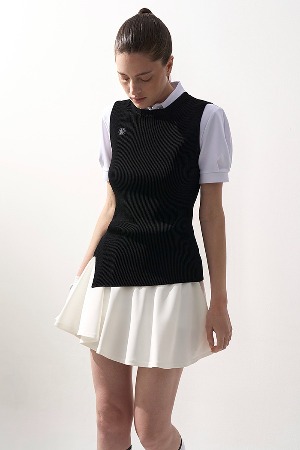 Cruise Cool Knit Top_Black