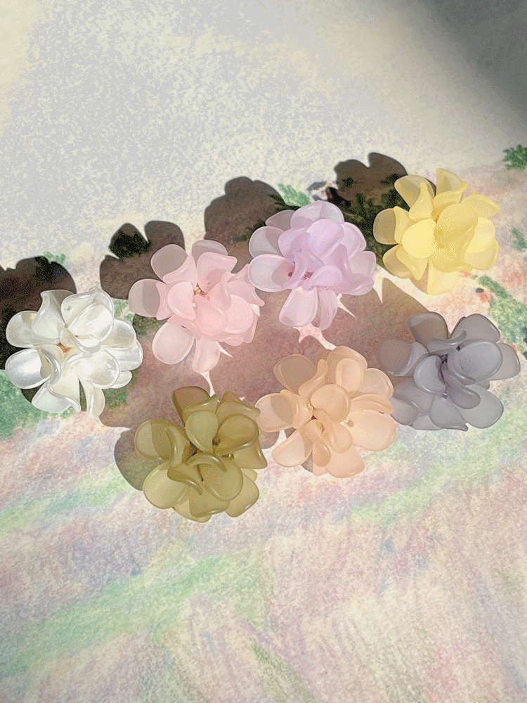 7 colors Spring and Summer Lanan Bold Flower Earring