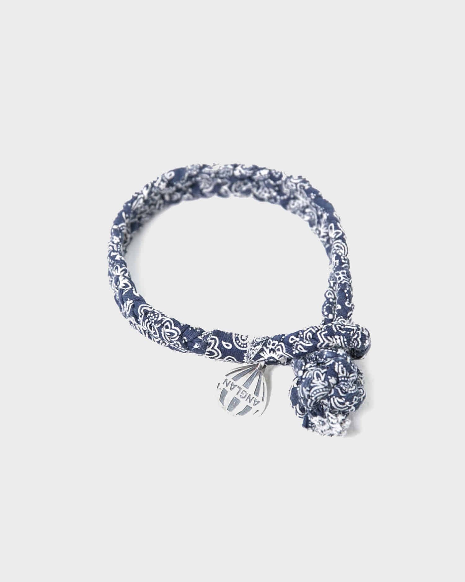 [AG] Paisley Weaving Pendant Bracelet - Navy