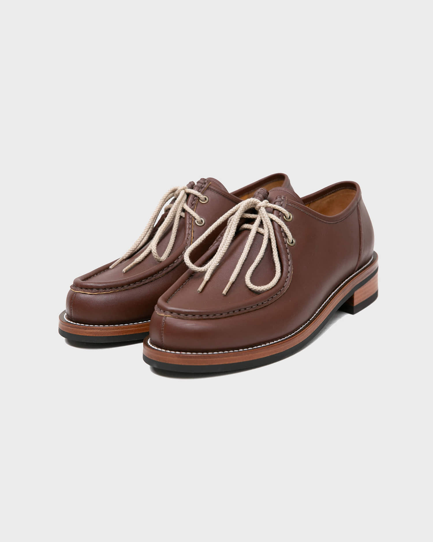 [BILLYS&amp;CO X ANGLAN] Tyrolean Derby Shoes - Brown