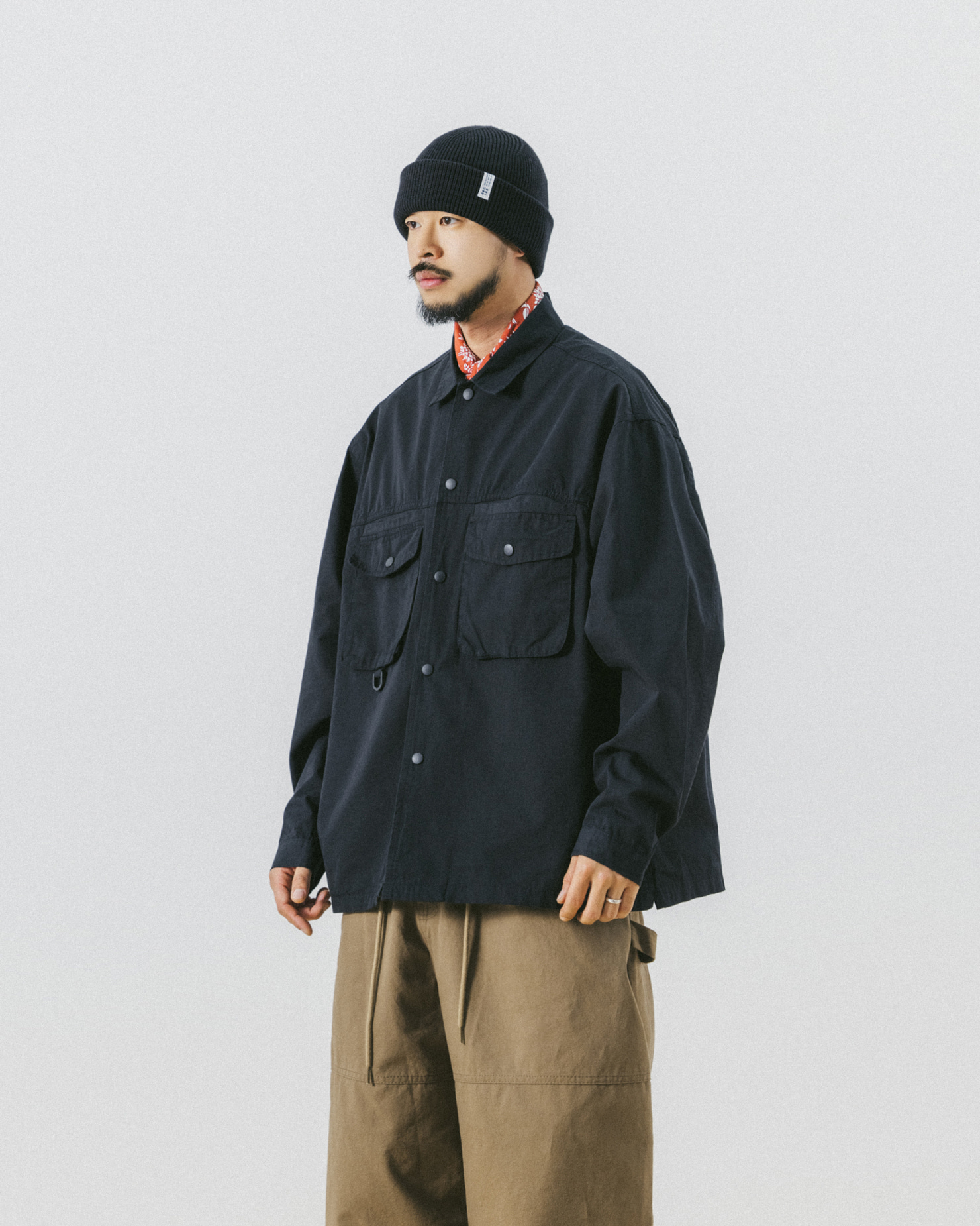 Work D-ring Shirt - Black