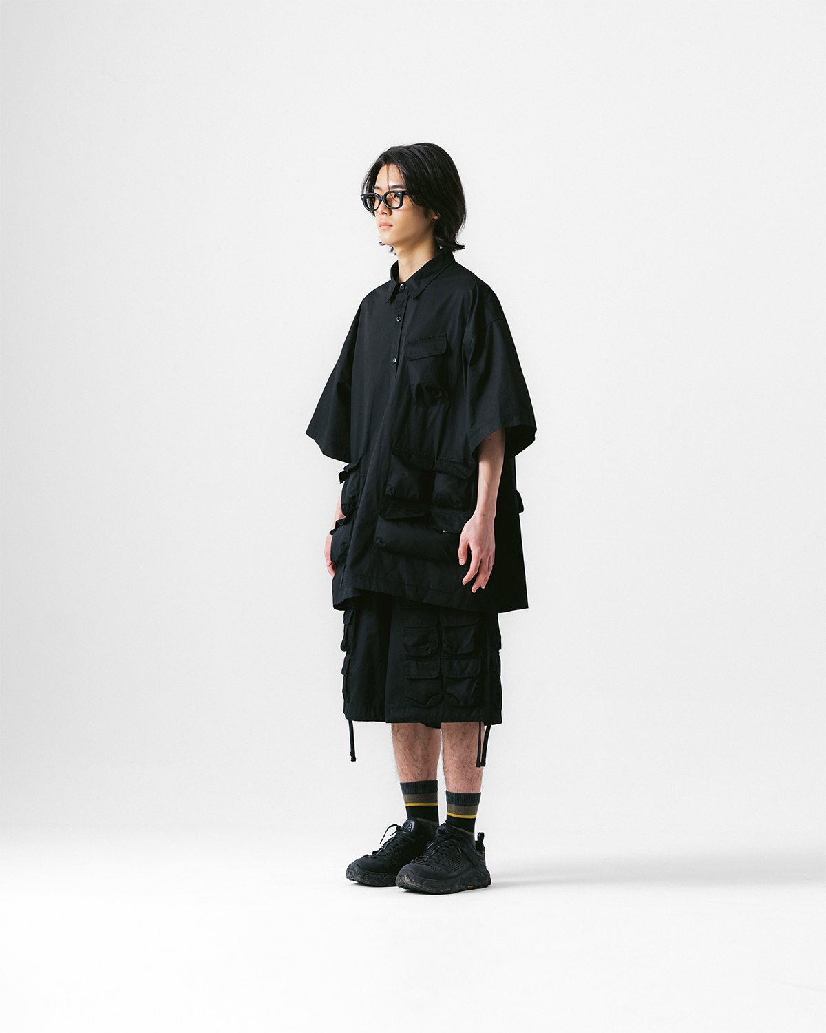 【ANGLAN】24SS★ [AG] Slather Utility Pocket Set-up AG] Slather Utility Pocket Set-up - Black - ANGLAN