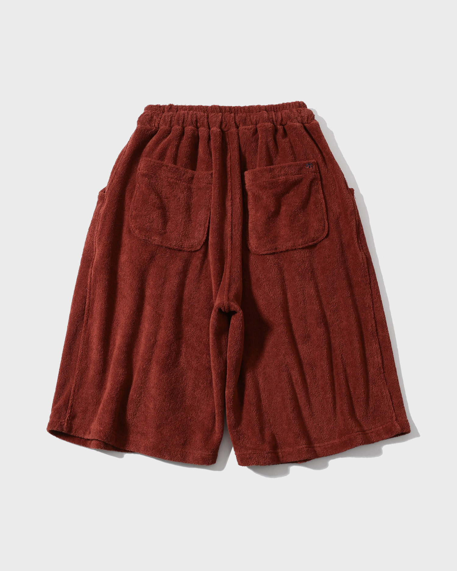 【ANGLAN】25SS★ [AG] Valley Tuck Terry Half Pants AG] Valley Tuck Terry Half Pants - Brick - ANGLAN