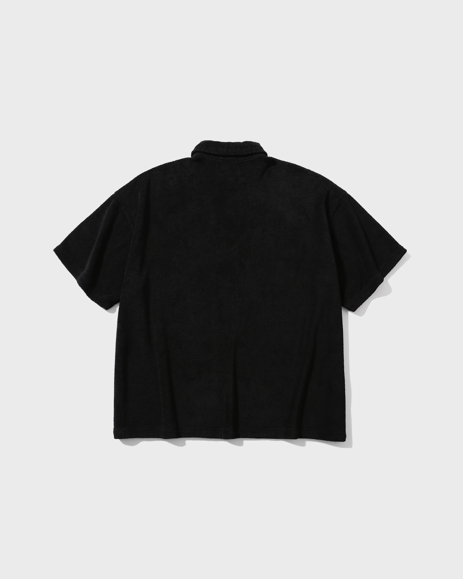 【ANGLAN】25SS★ [AG] Applique Terry Polo Shirt AG] Applique Terry Polo Shirt - Black - ANGLAN