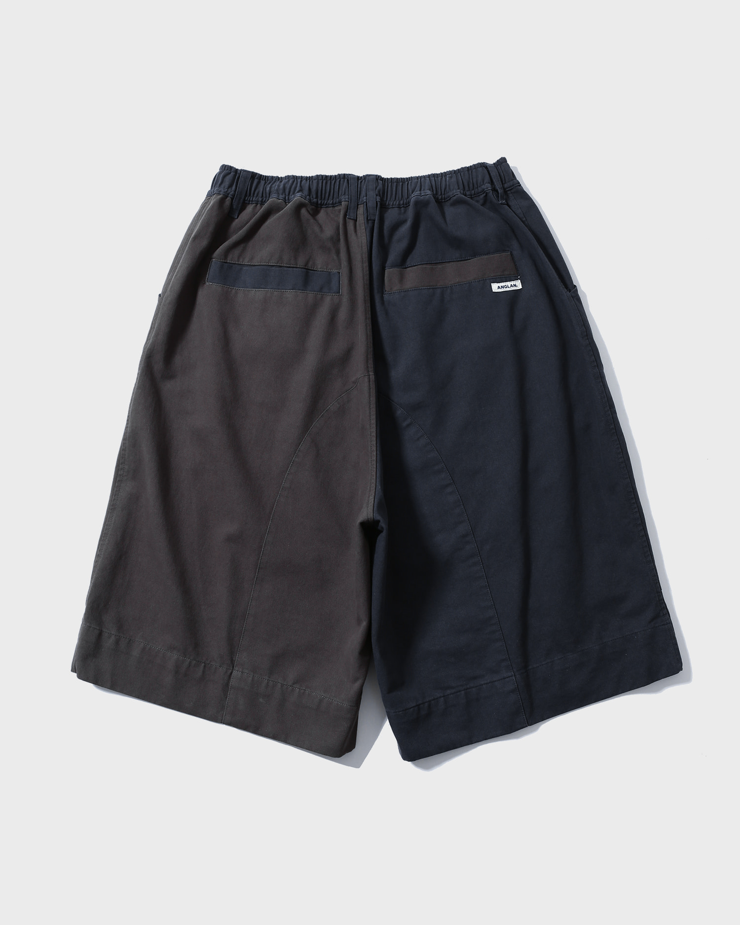 【ANGLAN】25SS★ [AG] Double Pocket Color Mix Half Pants AG] Double Pocket Color Mix Half Pants - Navy - ANGLAN