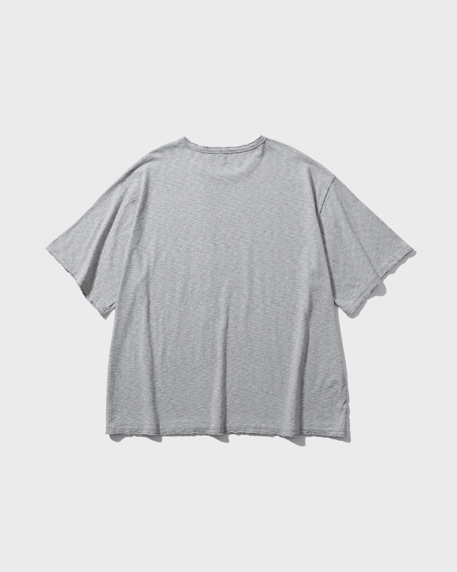 【ANGLAN】25SS★ [AG] Cut off Half Tee AG] Cut off Half Tee - Melange Grey - ANGLAN