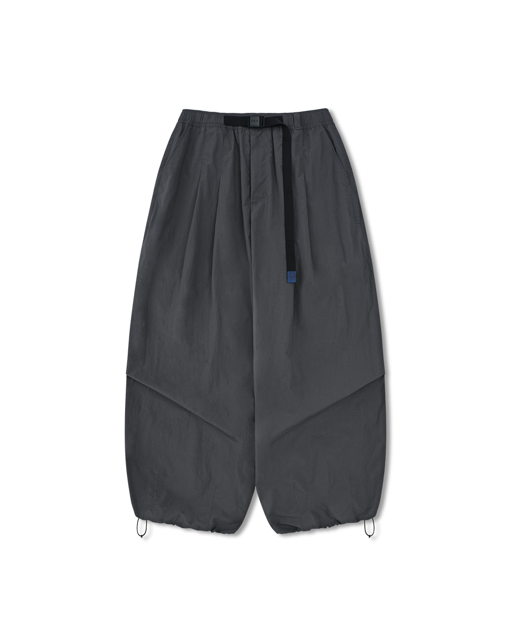 AG] Nylon Tuck Belt String Balloon Pants - Grey - ANGLAN