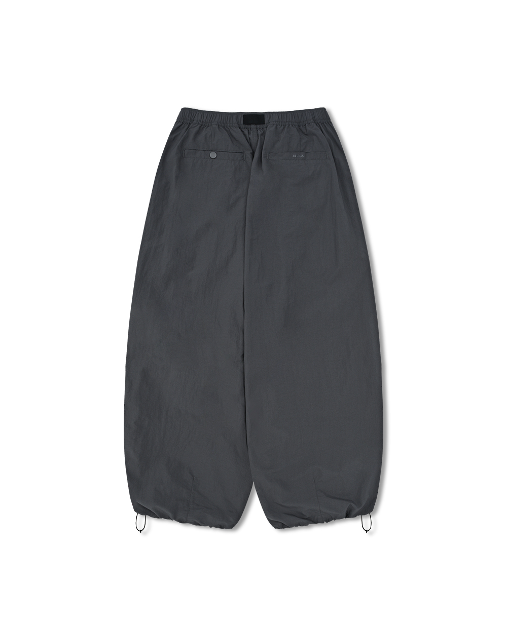 AG] Nylon Tuck Belt String Balloon Pants - Grey - ANGLAN