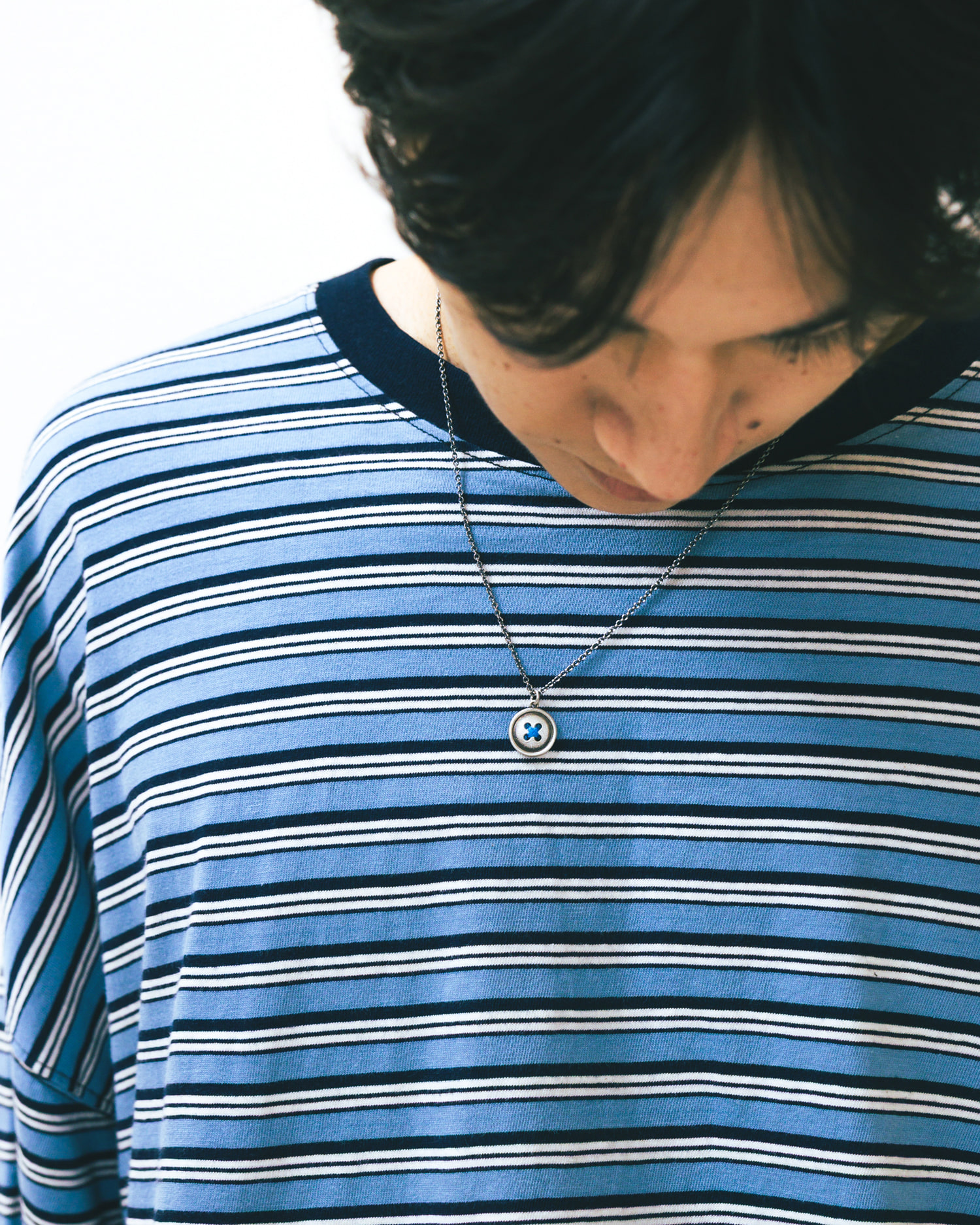【AG X JOSILVER】Custom Button Necklace AG X JOSILVER] Custom Button Necklace - ANGLAN