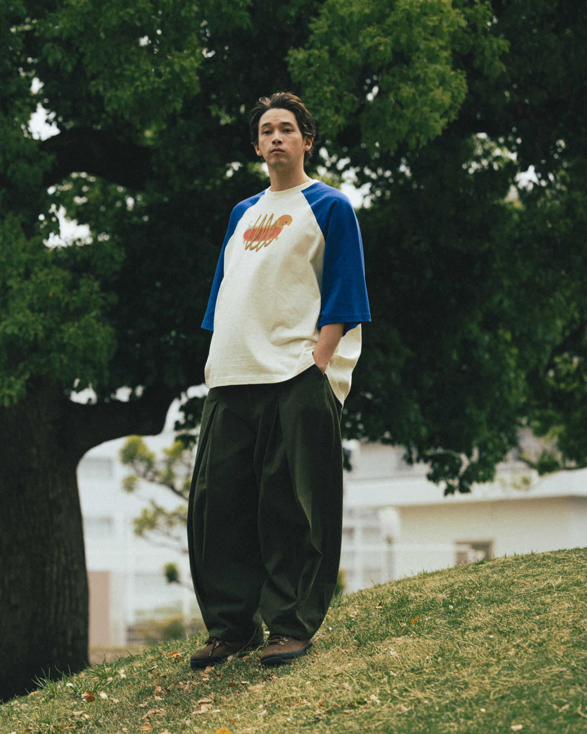 【ANGLAN】25SS★ [AG] Long Tuck Wing Balloon Pants AG] Long Tuck Wing Balloon Pants - Black - ANGLAN