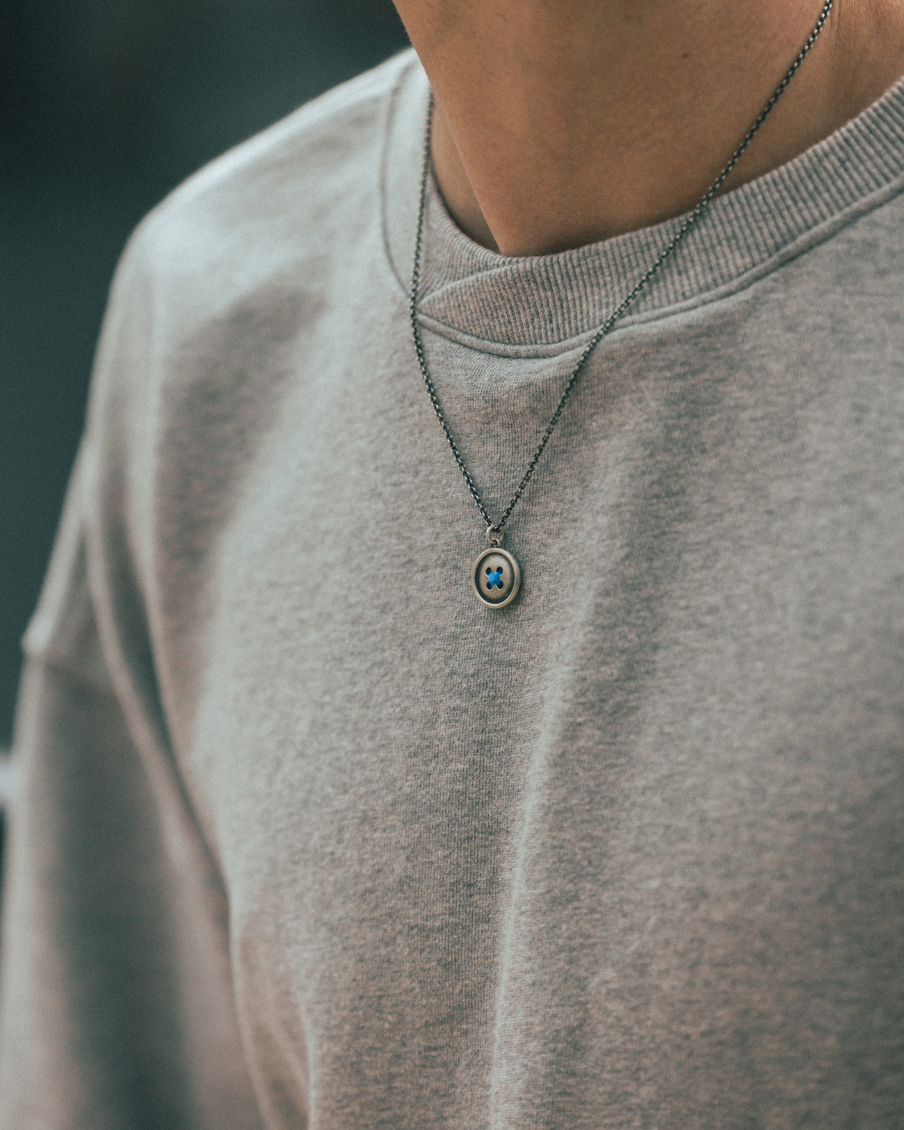 【AG X JOSILVER】Custom Button Necklace AG X JOSILVER] Custom Button Necklace - ANGLAN