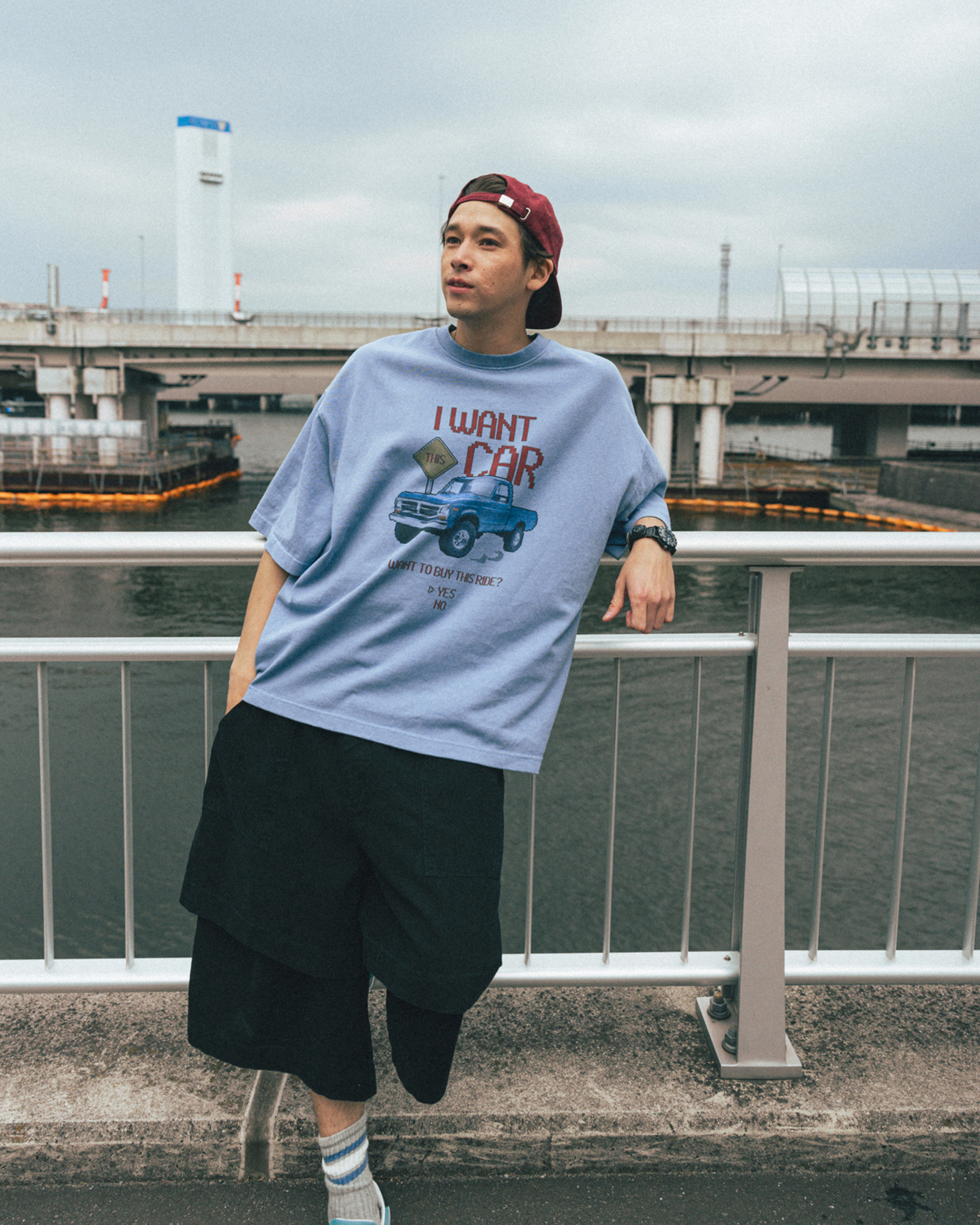 【ANGLAN】25SS★ [AG] Layered Half Fatigue Half Pants AG] Layered Half Fatigue Half Pants - Black - ANGLAN