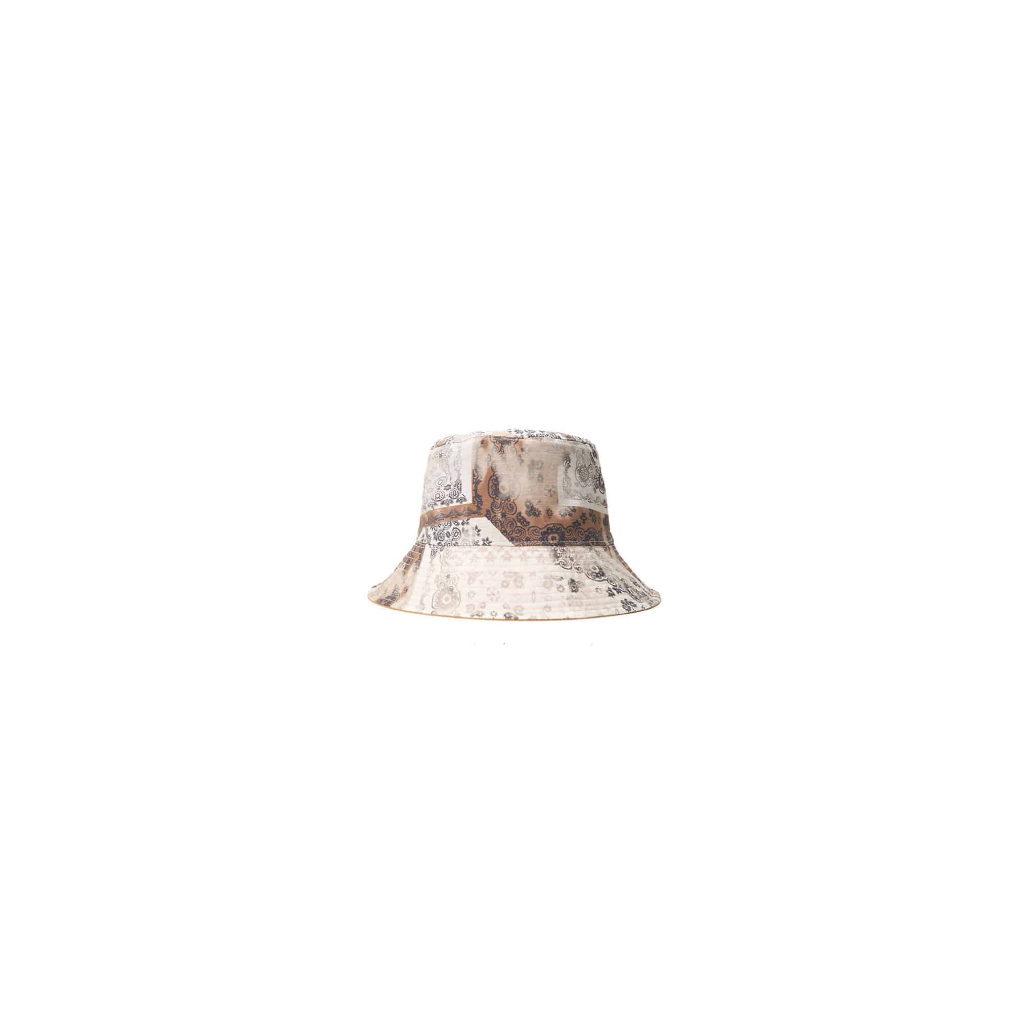 Paisley Reversible Bucket Hat - Beige