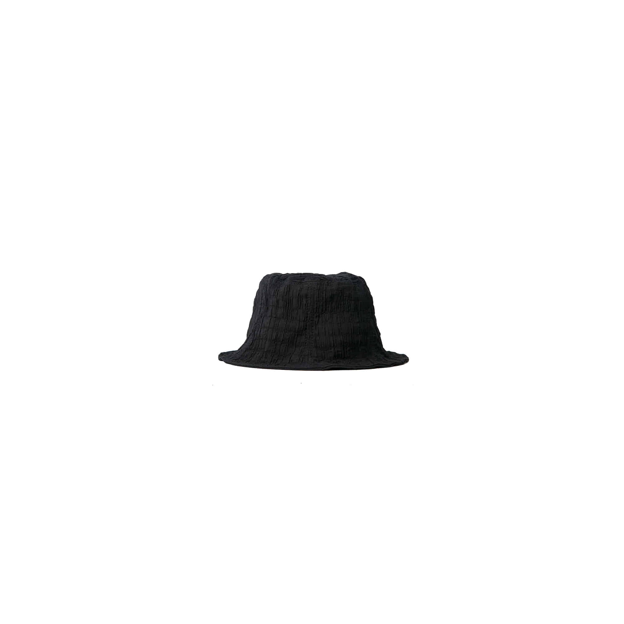 Pleated Bucket Hat - Black