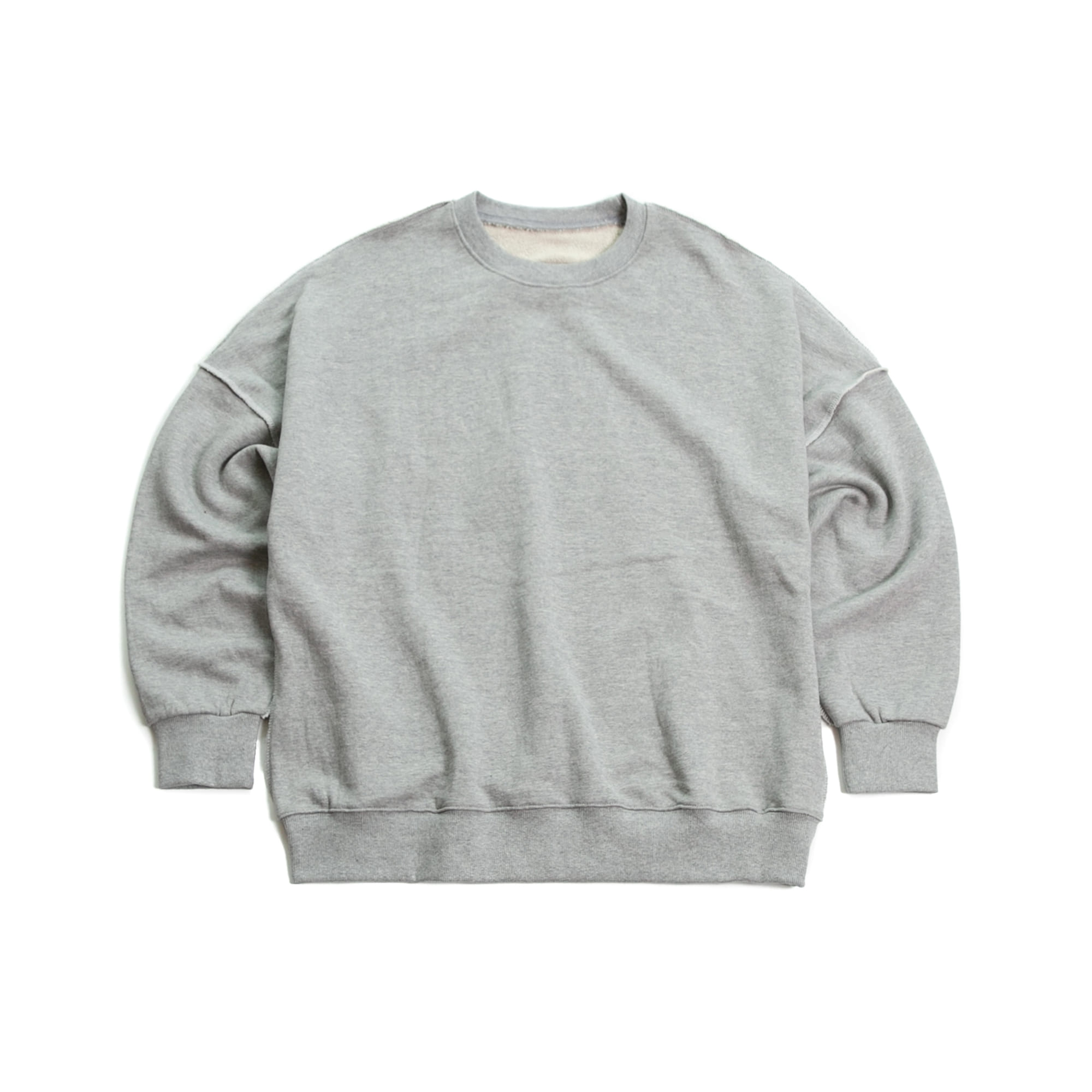 Stitch Over Sweat Shirt - Grey