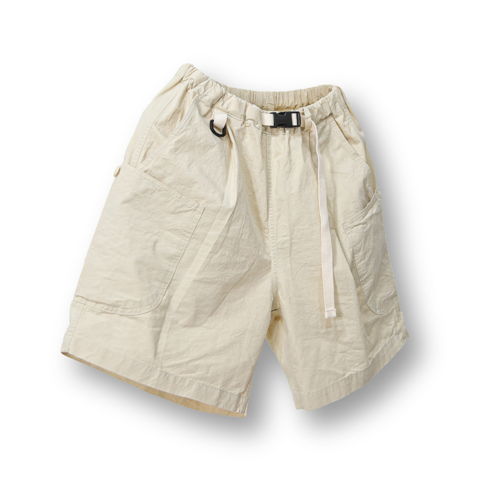 Oblique Cargo Shorts - Ivory