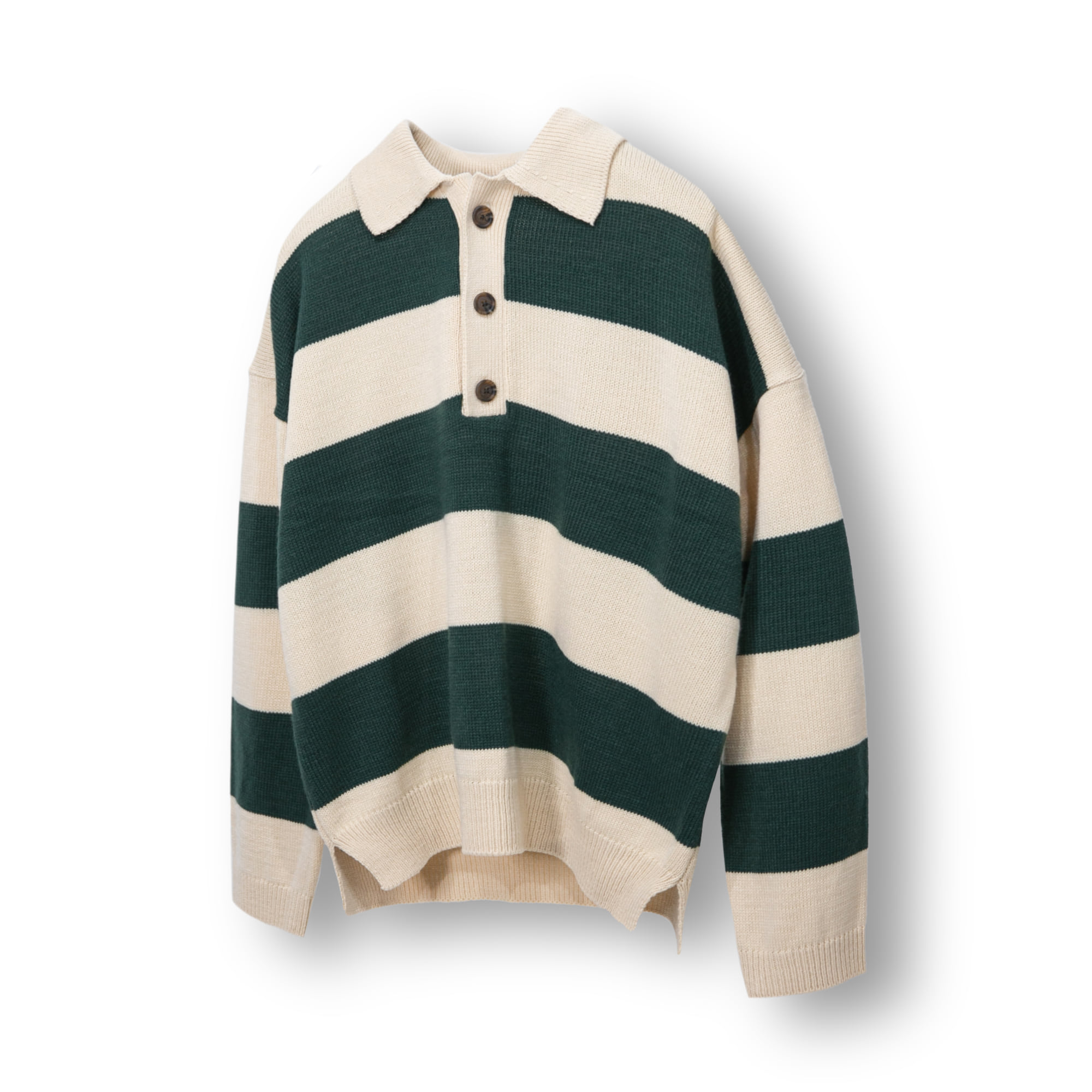 Lay Stripe PK Knit - Green