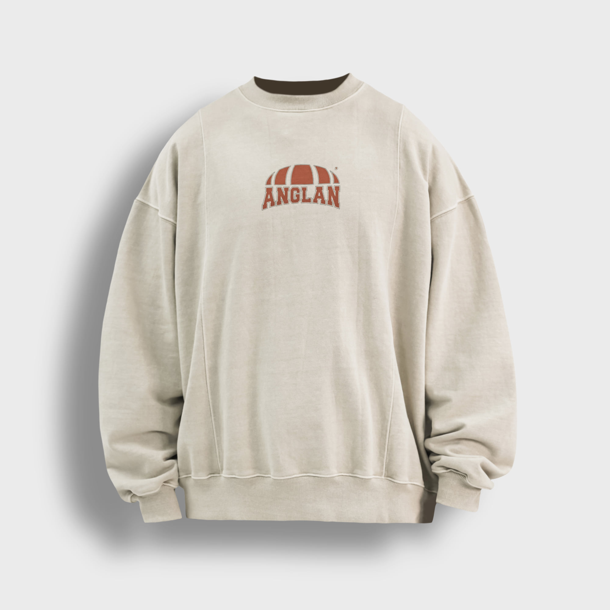 [AG] Pigment Washed Sweat Shirt - Ivory