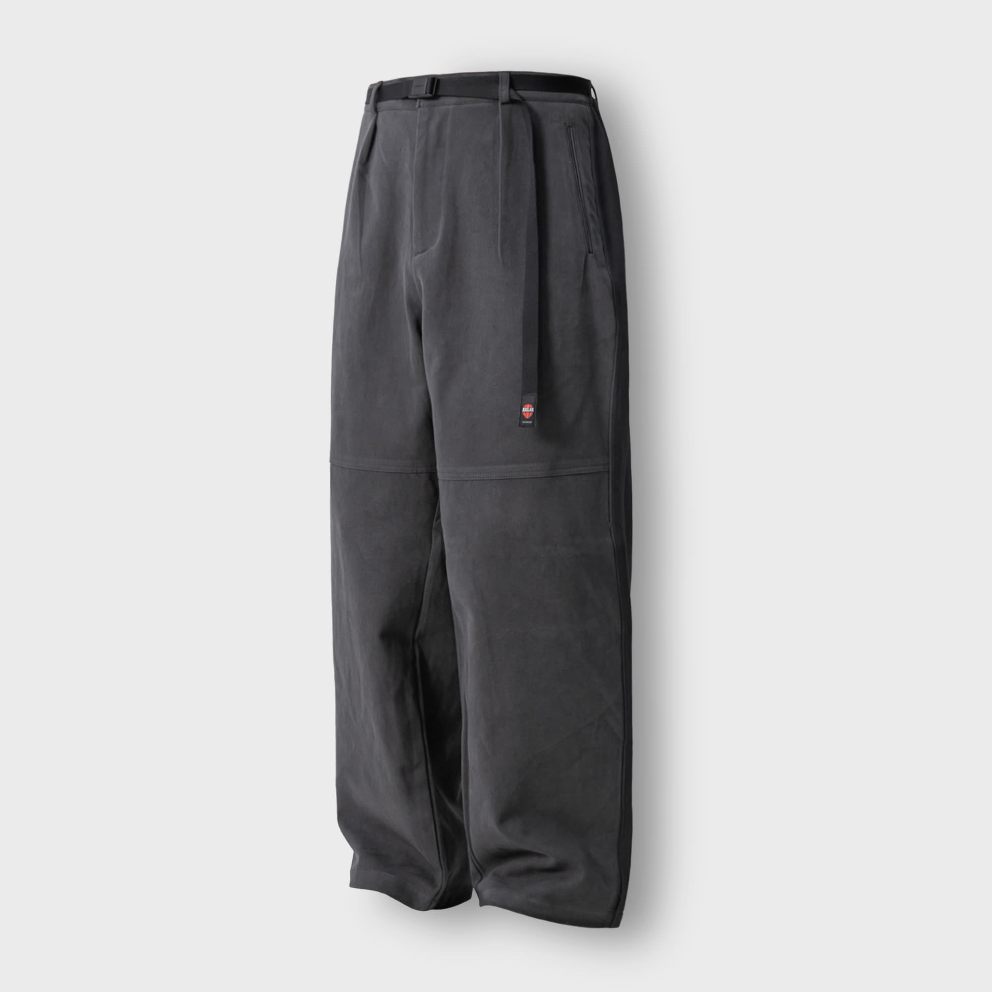 [AG] Wide Straight Belt Pants - Grey