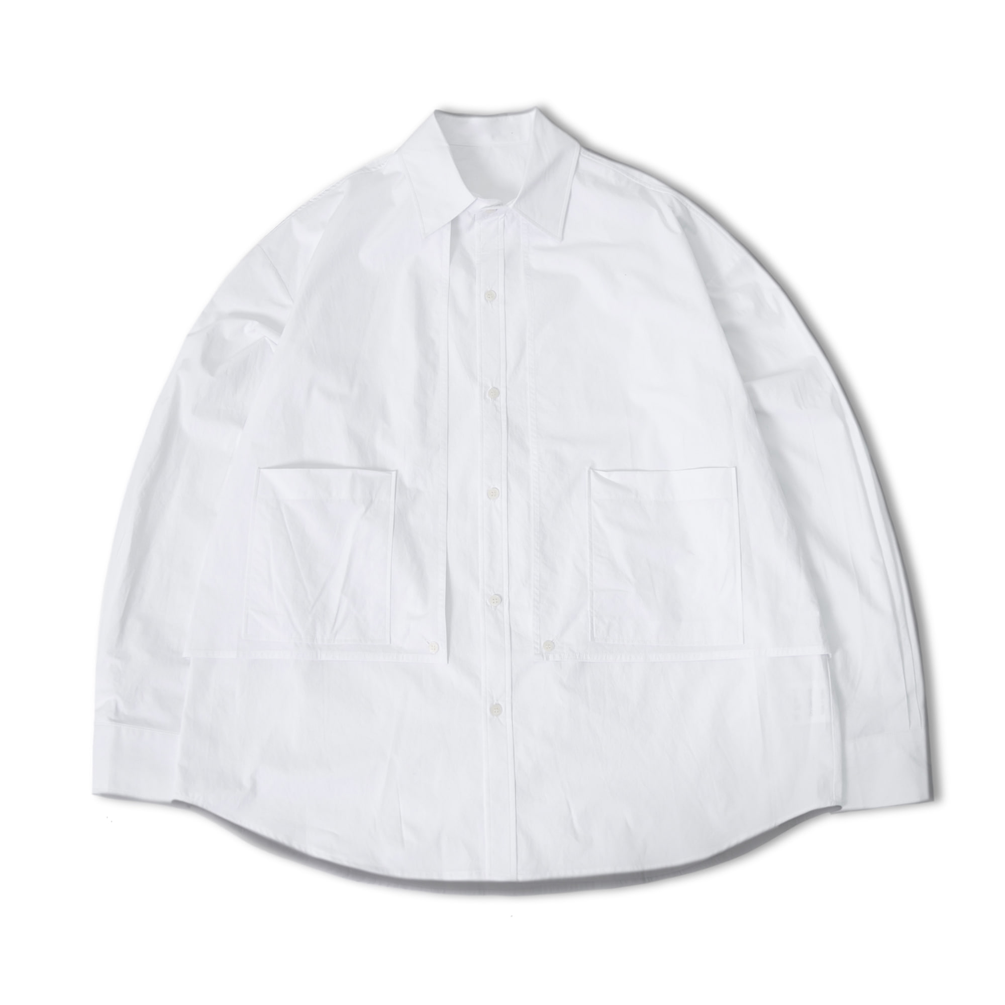 Wing Double Pocket Shirt - White