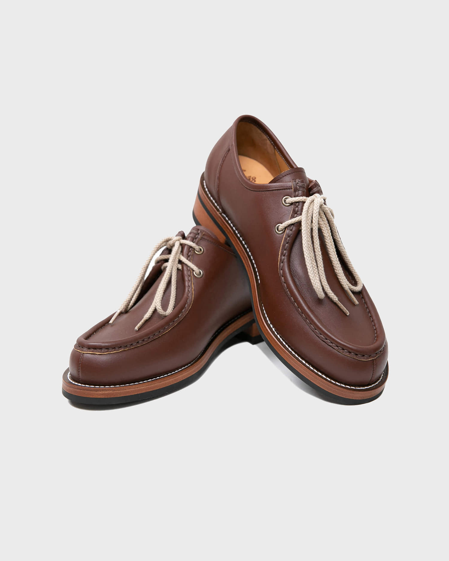 [BILLYS&amp;CO X ANGLAN] Tyrolean Derby Shoes - Brown