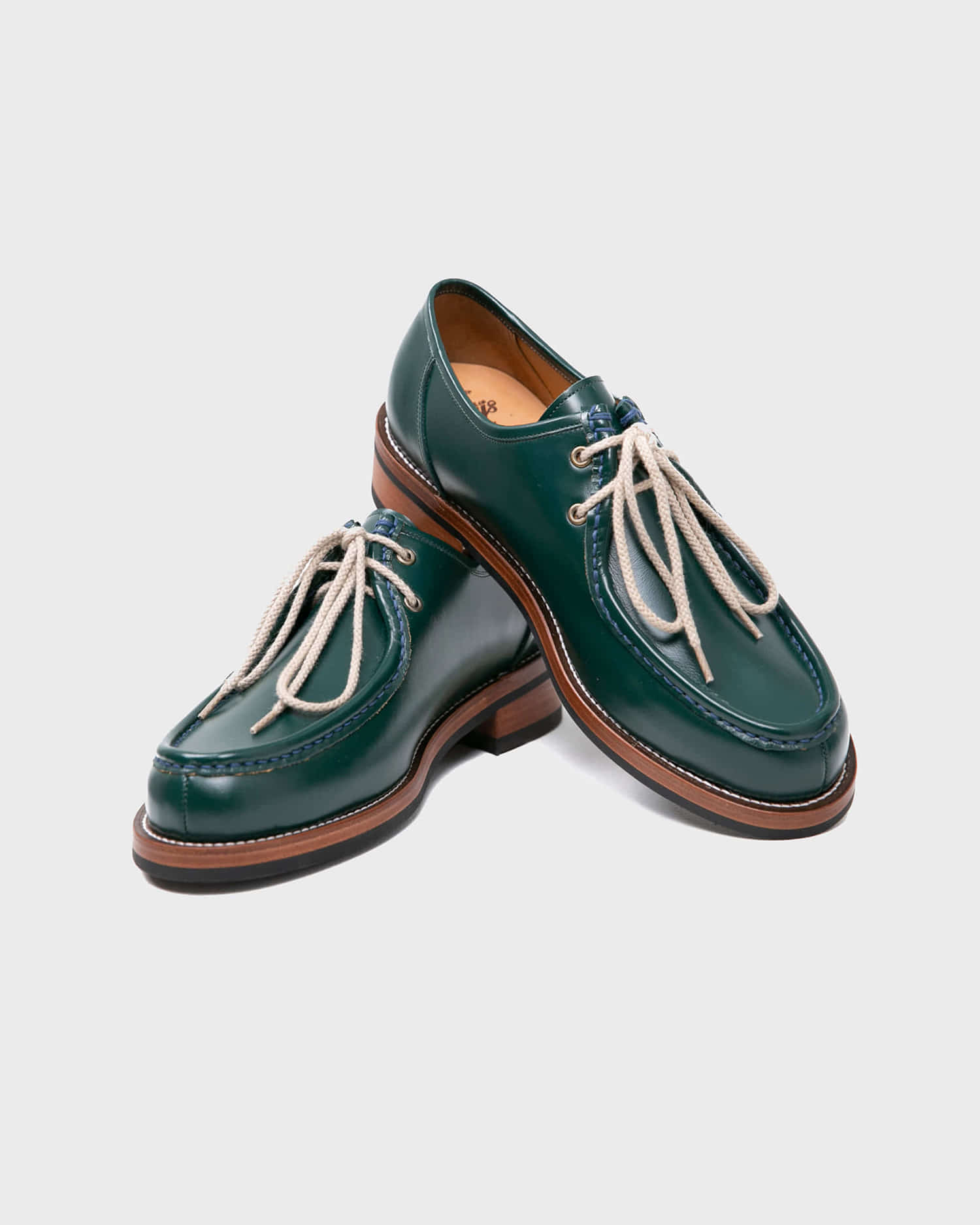 [BILLYS&amp;CO X ANGLAN] Tyrolean Derby Shoes - Green