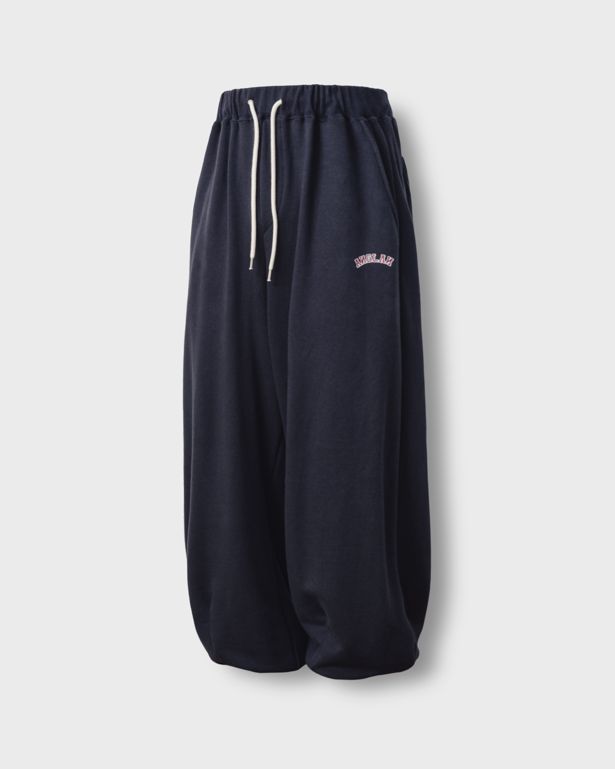 [AG] Arch Logo Sweat Loose Jogger Pants - Navy