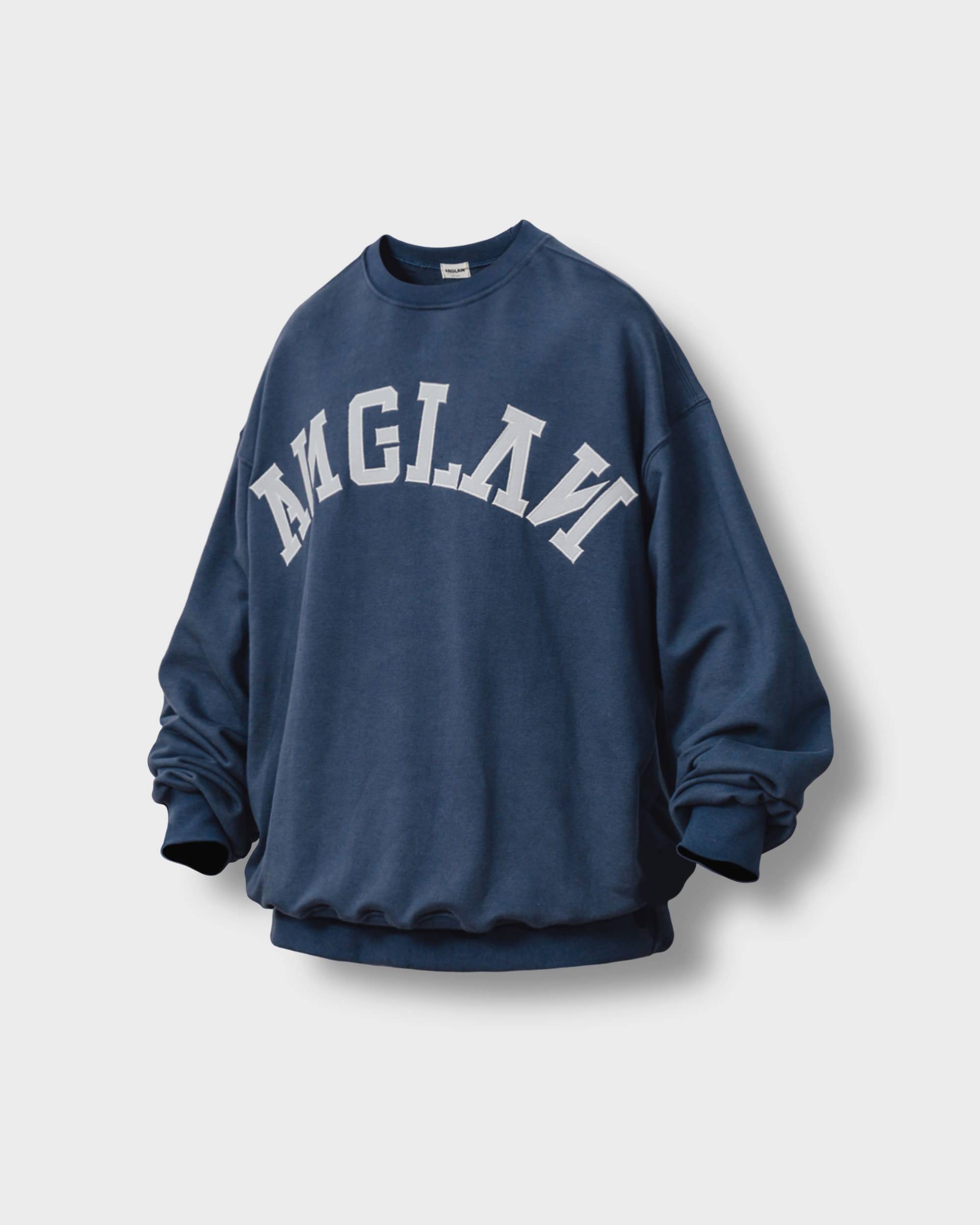 [AG] Appliqué Big Logo Sweat Shirt - Deep Blue